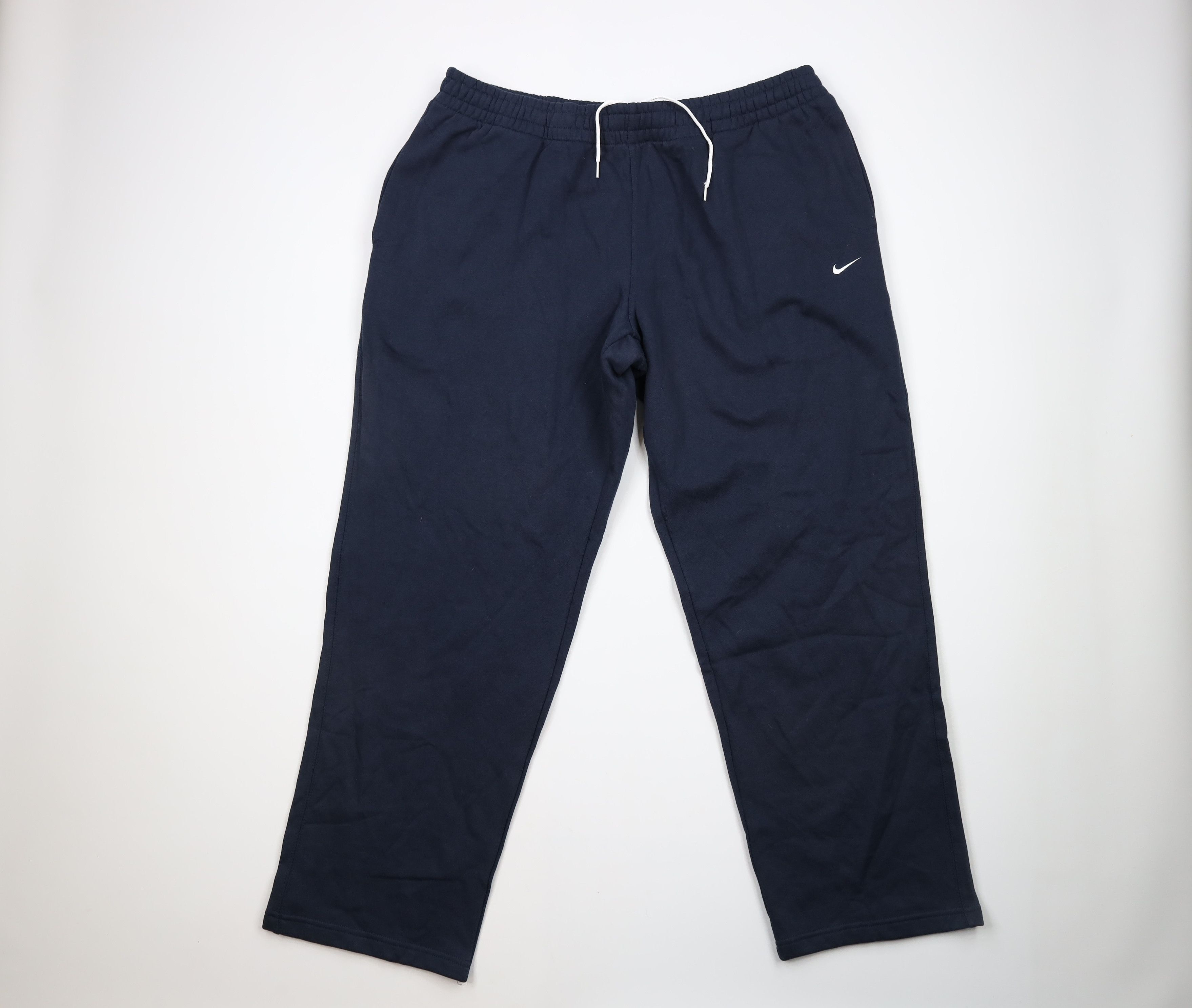 Nike × Vintage Vintage Nike Scott Mini Swoosh Wide Leg Sweatpants Blue Size US 40 / EU 56 - 1 Thumbnail