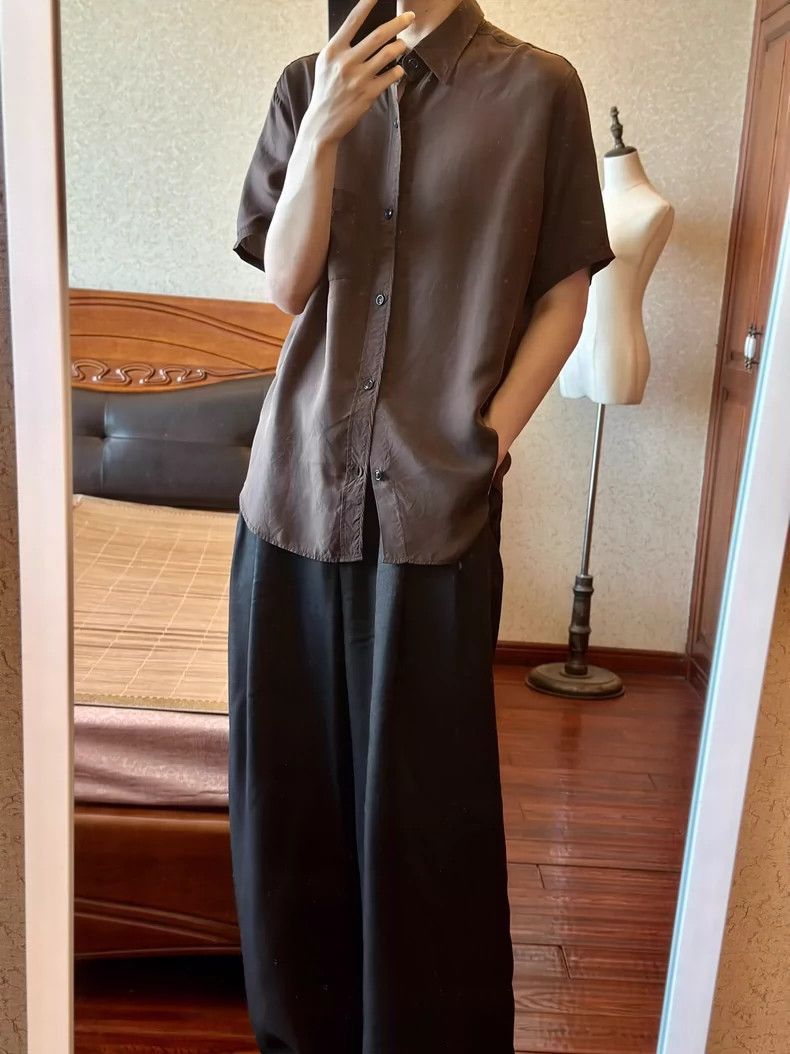 Yohji Yamamoto yohji yamamoto14SS rainy season cuprammonium short sleeves Size US XL / EU 56 / 4 - 7 Thumbnail