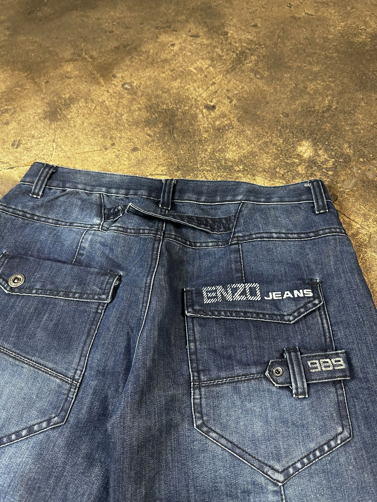 JNCO × Vintage Vintage Y2k Avant Garde Oversized Faded Jeans Shorts 2000s Size US 34 / EU 50 - 7 Thumbnail