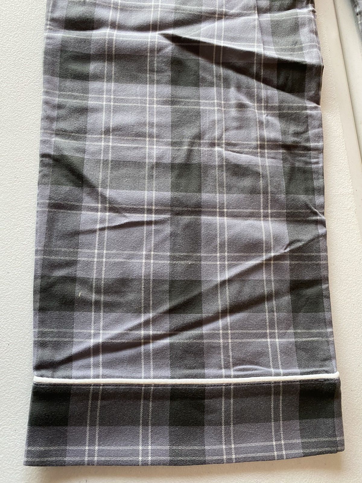 Thom Browne Thom Browne grey/lt grey flannel windowpane check 1 NWT Size US 35 - 10 Thumbnail