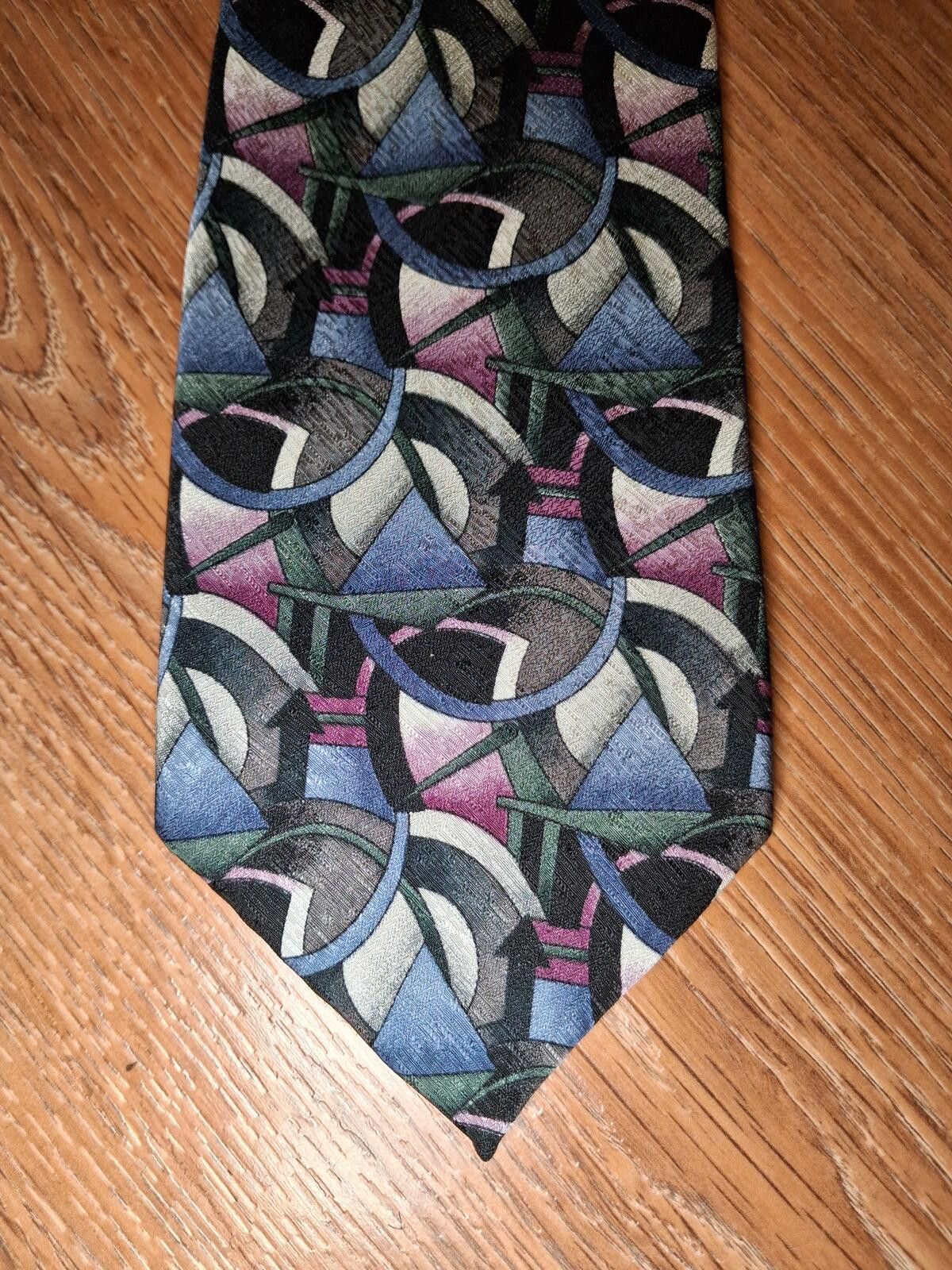 Other VINTAGE Jerry Garcia Silk Tie Multicoilor Abstract Art Size ONE SIZE - 1 Thumbnail