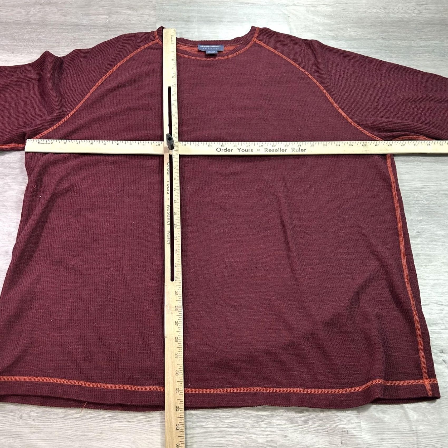 Tommy Bahama Tommy Bahama Sweater Mens 3XL Red Reversible Stripe Thermal Waffle Knit Pullover Size US XXL / EU 58 / 5 - 5 Thumbnail