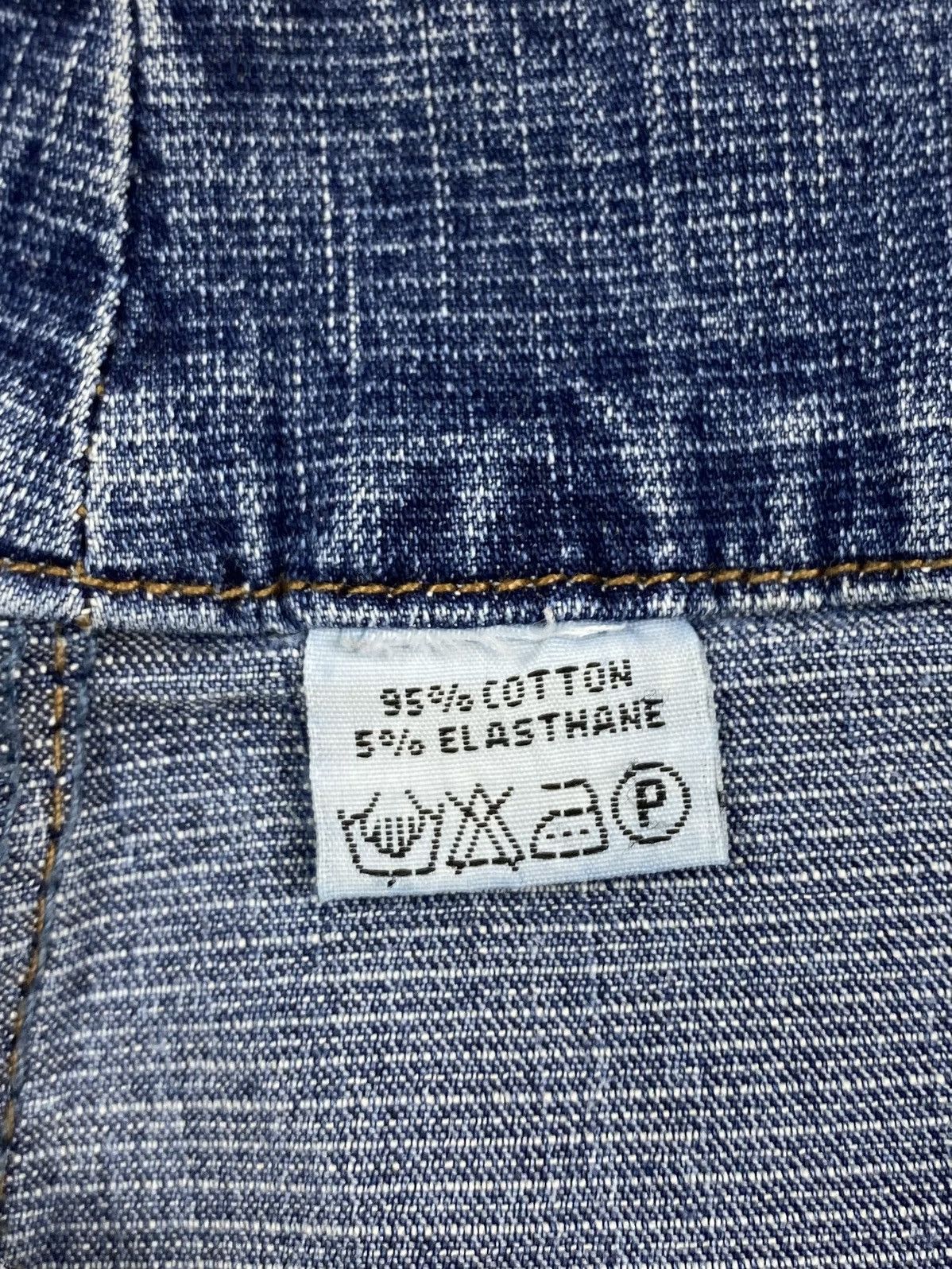 Vintage Y2K Vintage Miss Softy Diagonal Zip Washed Denim Mini Skirt Size 28" / US 6 / IT 42 - 5 Thumbnail