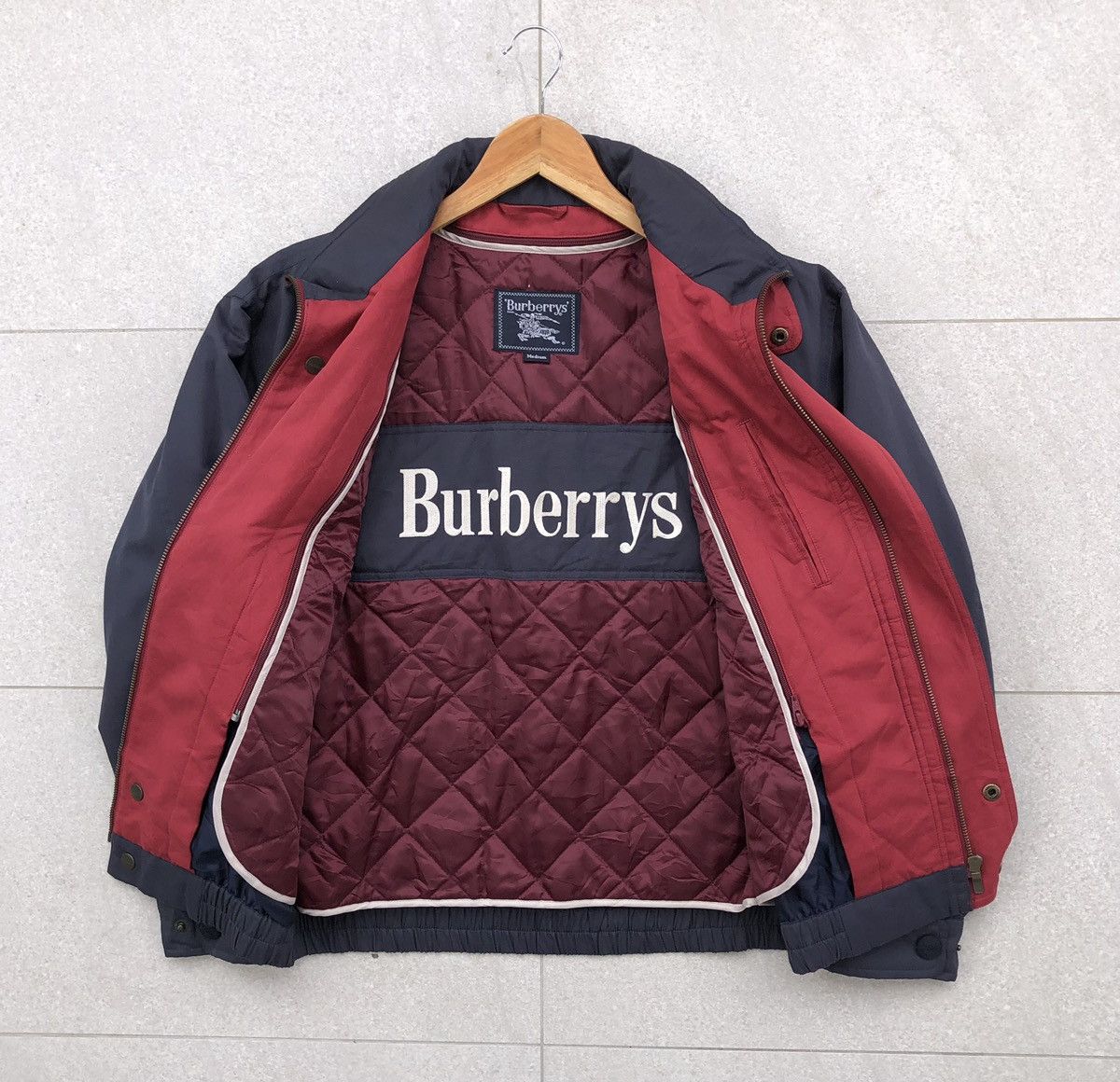Burberry Vintage Burberrys Prorsum Lined Big Logo Bomber Jacket Size US M / EU 48-50 / 2 - 3 Thumbnail