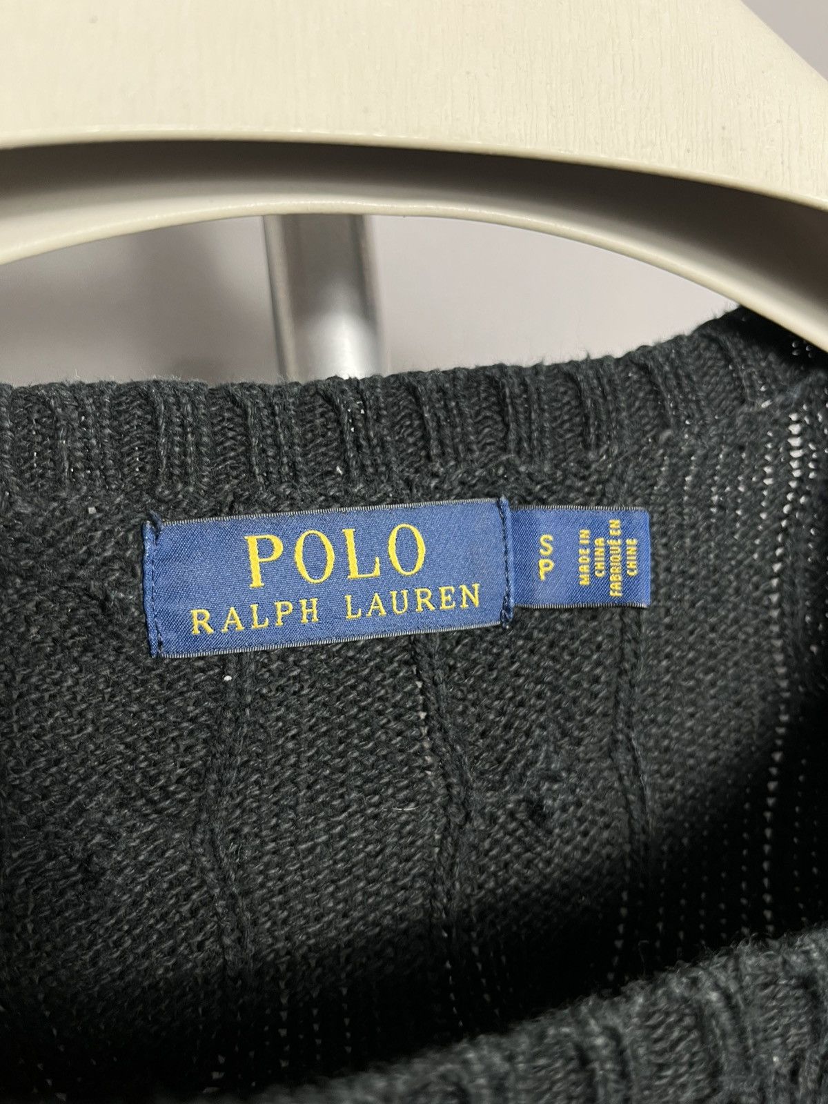 Polo Ralph Lauren Polo Ralph Lauren Cable Knit Sweater Mens Long Sleeve Cotton Size US S / EU 44-46 / 1 - 4 Thumbnail
