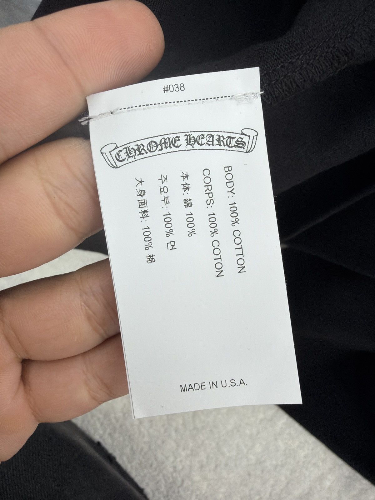 Chrome Hearts Chrome Hearts Eye Chart Leather Tag Tee Size US M / EU 48-50 / 2 - 7 Thumbnail