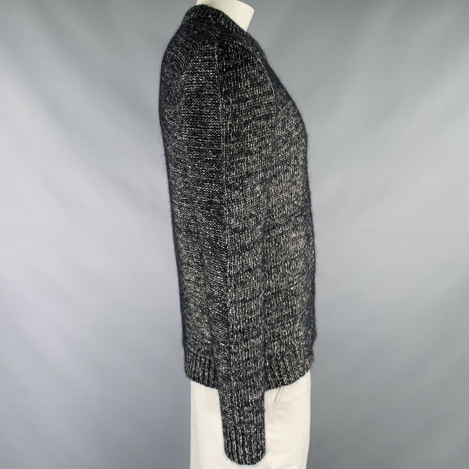 Stephan Schneider STEPHAN SCHNEIDER Grey Black Knit Cotton Blend Crew Neck Size US XL / EU 56 / 4 - 3 Thumbnail