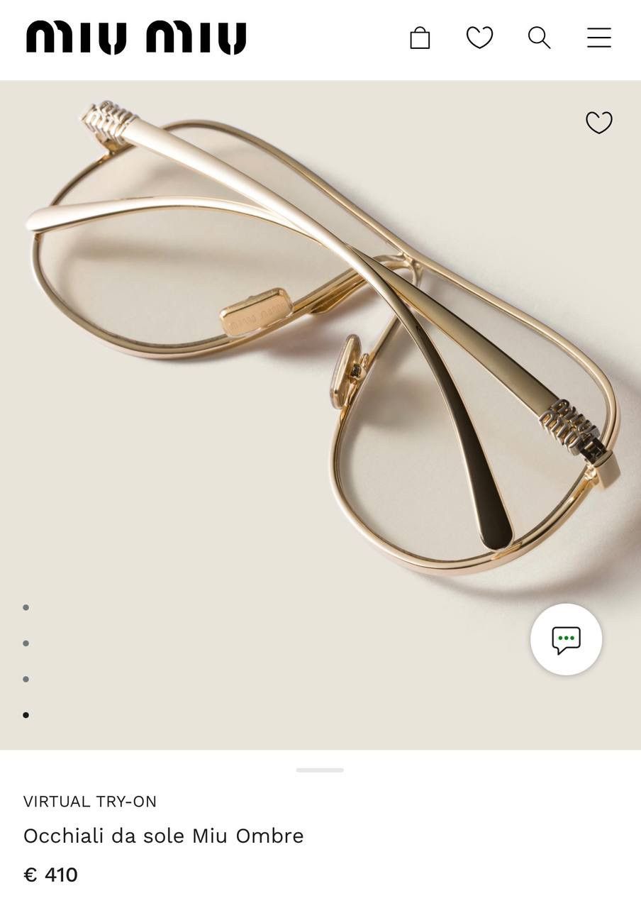 Miu Miu NEW Miu Miu sunglasses MU A56S 5AK08N Size ONE SIZE - 4 Thumbnail