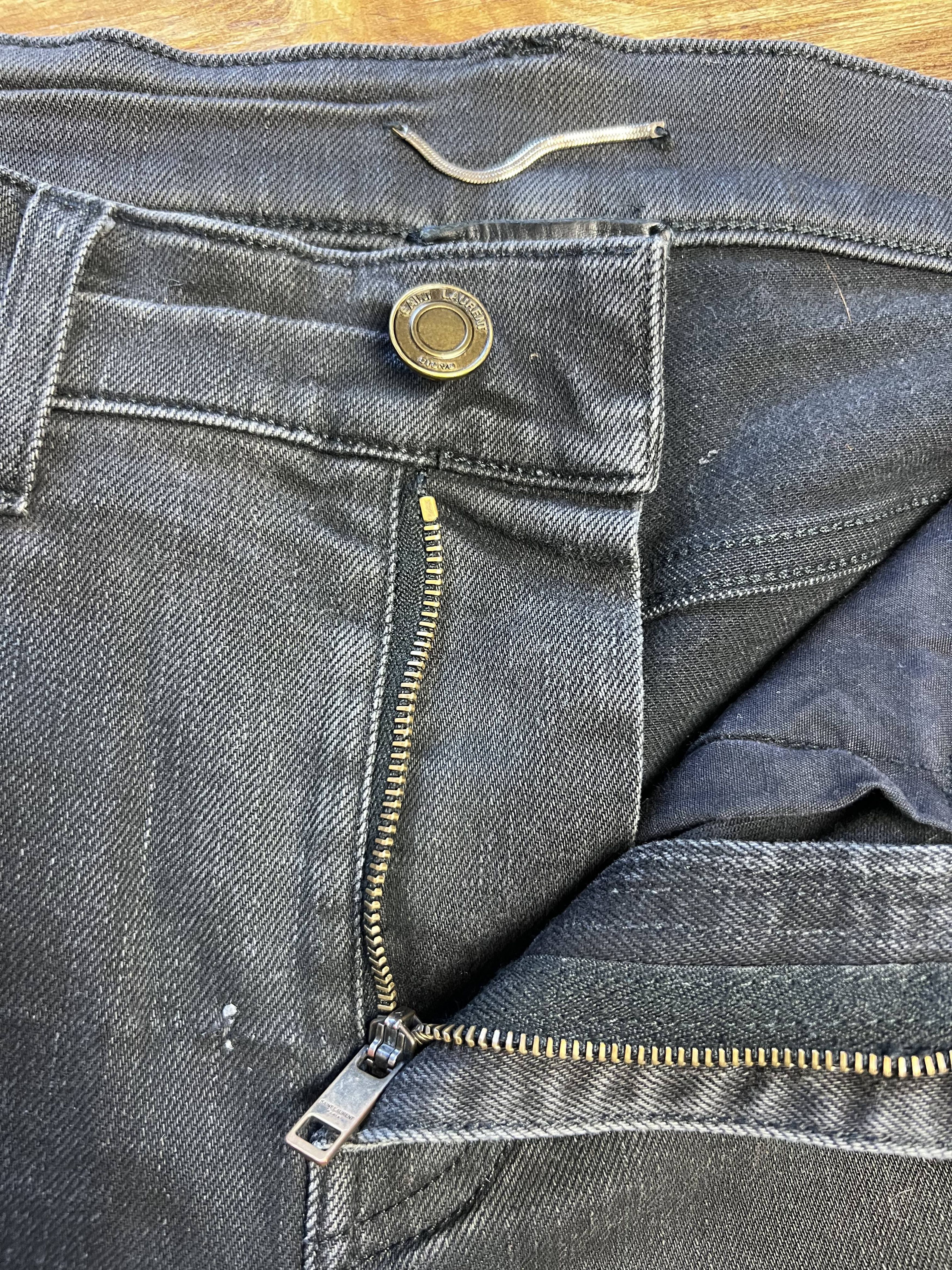 Saint Laurent Paris Saint Laurent Paris D02 Black Skinny Jeans Size US 30 / EU 46 - 3 Thumbnail