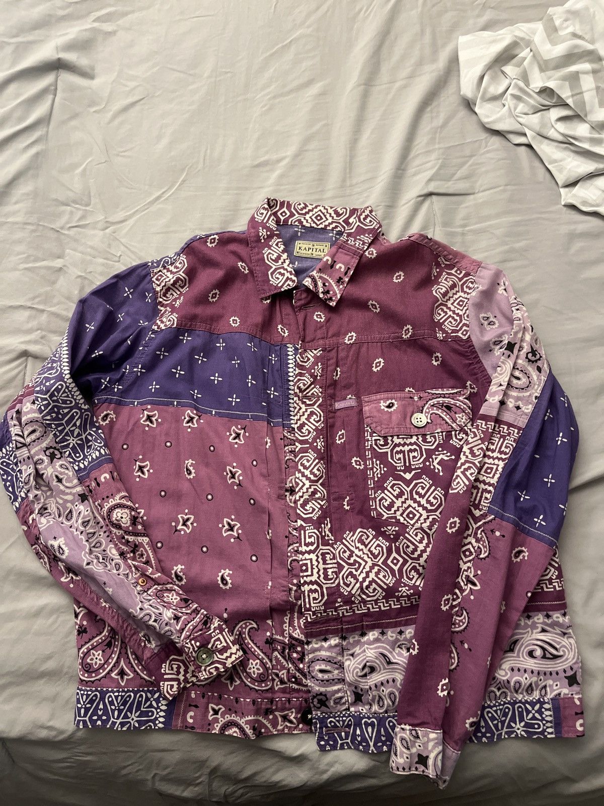 Pre-owned Kapital Purple Bandana Jacket