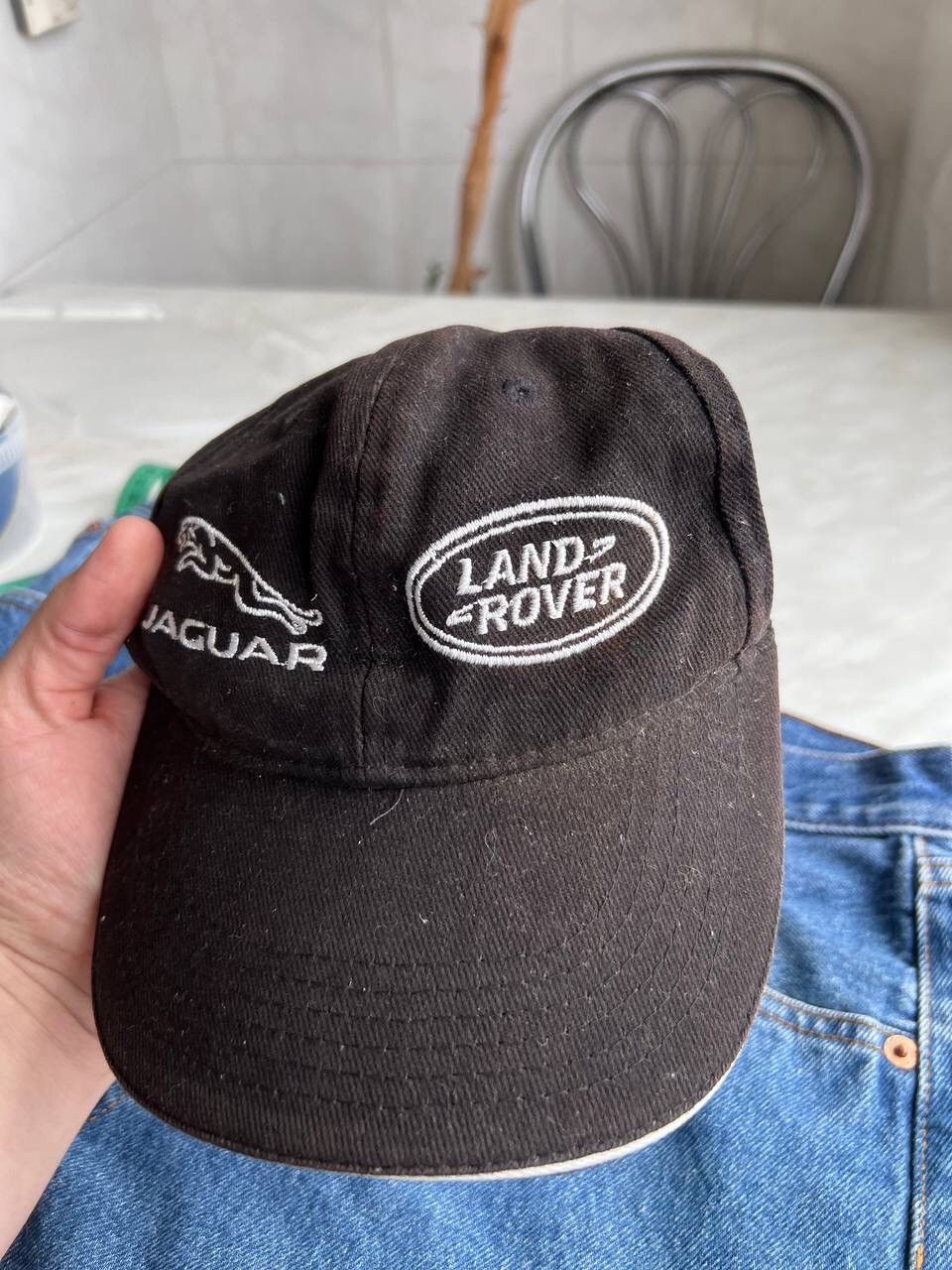 Japanese Brand VINTAGE CAP HAT LAND ROVER JAGUAR RACING AUTO BLACK FADED Size ONE SIZE - 3 Thumbnail