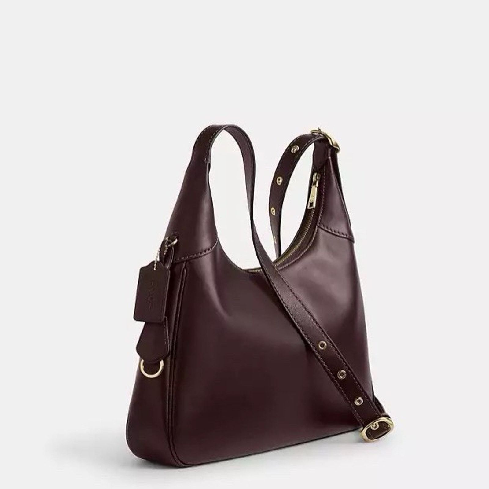 Coach NWT Coach Ella Shoulder Bag Leather CCE48 Espresso Size ONE SIZE - 10 Thumbnail