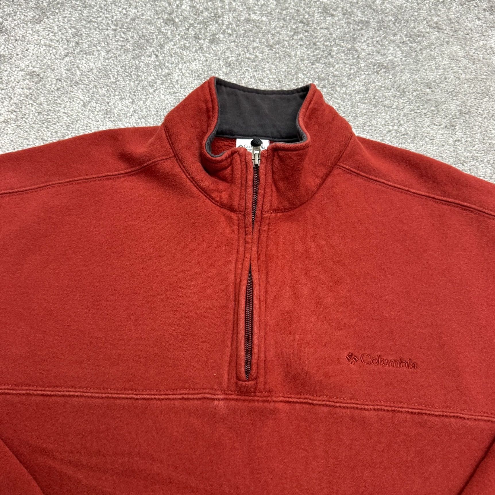 Rusty Columbia 1/4 Zip Pullover Sweatshirt Mens Large Rust Brown Fleece Outdoor Hiking Size US L / EU 52-54 / 3 - 3 Thumbnail