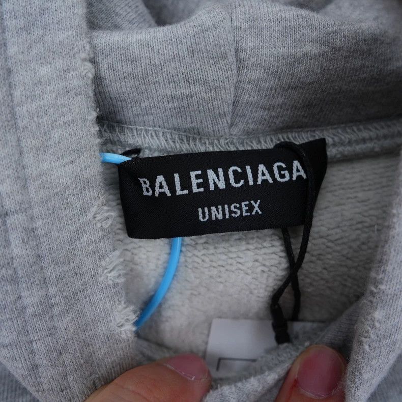 Balenciaga Balenciaga Rainbow Graffiti Logo Distressed Hoodie Size US L / EU 52-54 / 3 - 5 Thumbnail