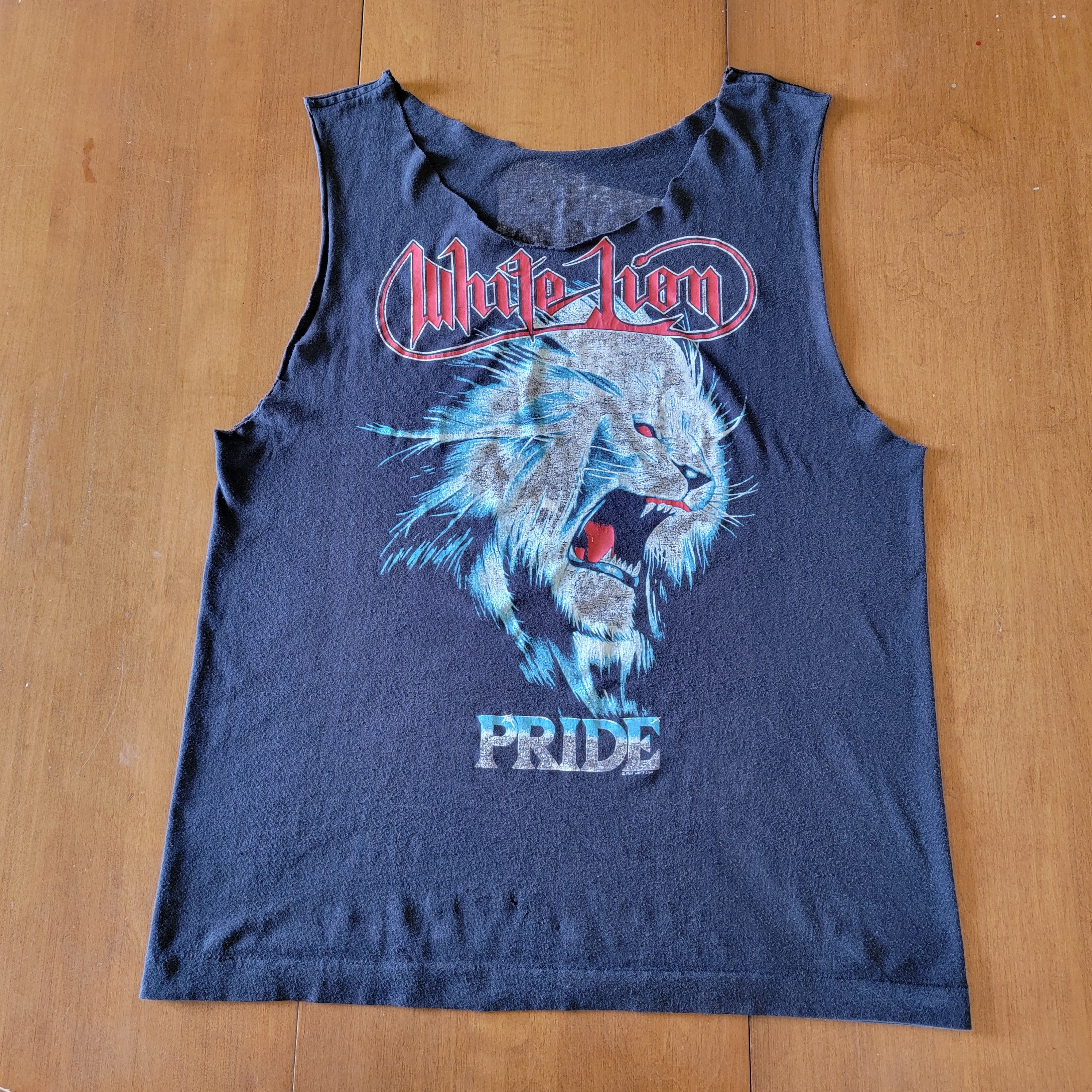 Band Tees × Vintage Vintage White Lion Tour Tee | Rock and Roar Tour | 1988 Size US M / EU 48-50 / 2 - 1 Thumbnail
