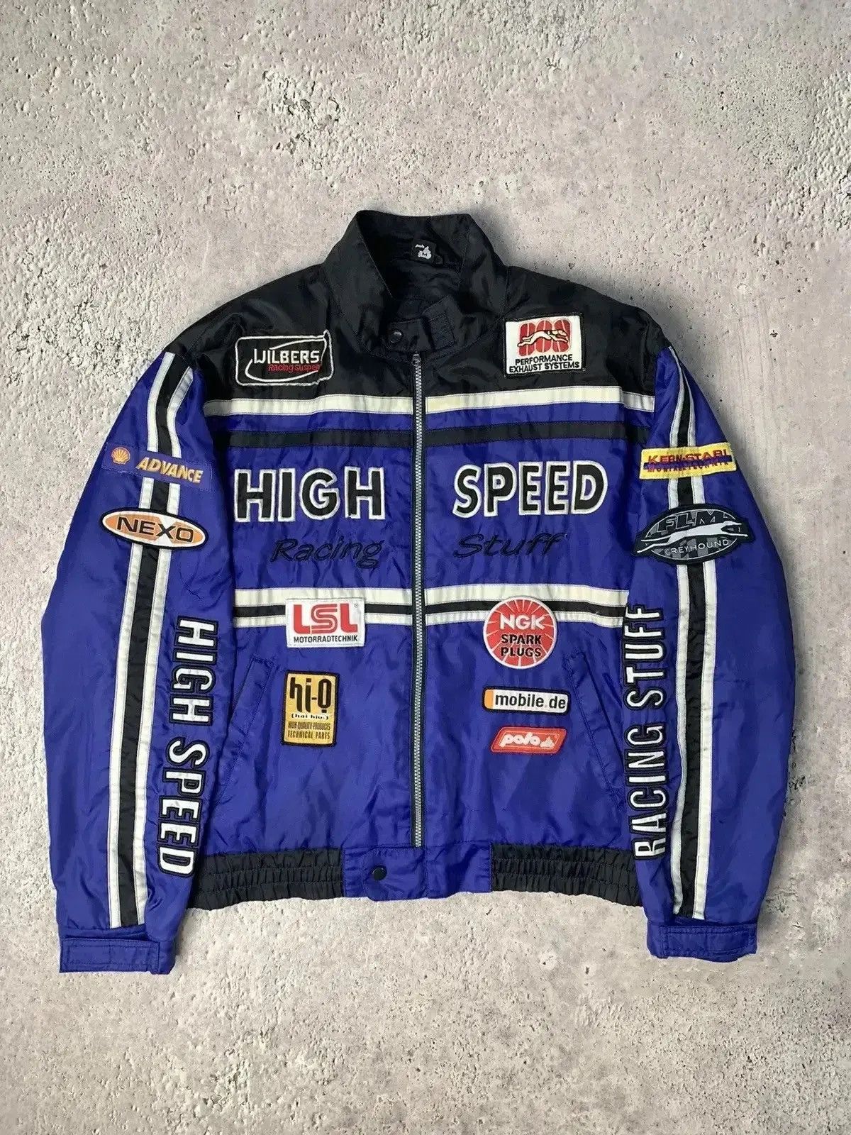Japanese Brand × Vintage Vintage High Speed Racing Team Moto Jacket Y2K streetwear Size US M / EU 48-50 / 2 - 3 Thumbnail