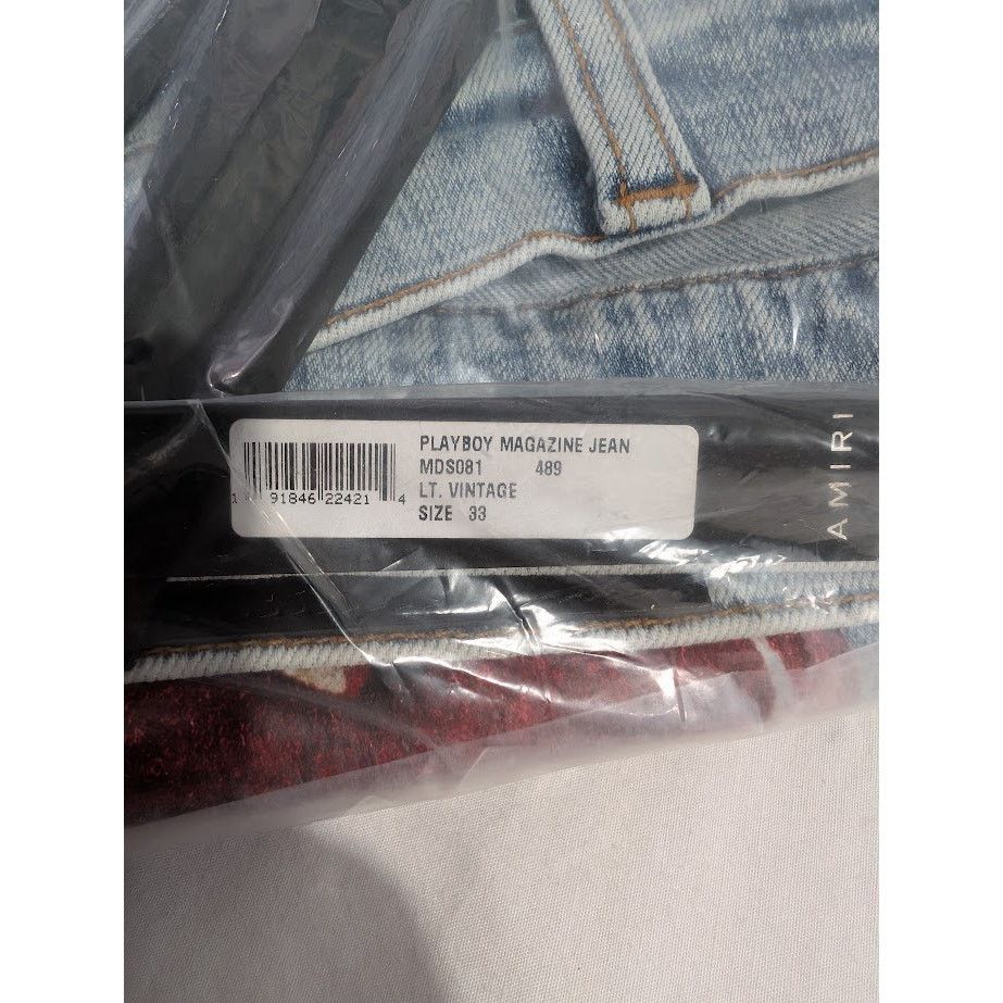 Amiri o1rshd1 Q:2 / Playboy Magazine Jean in LT.Vintage Size US 33 - 20 Thumbnail
