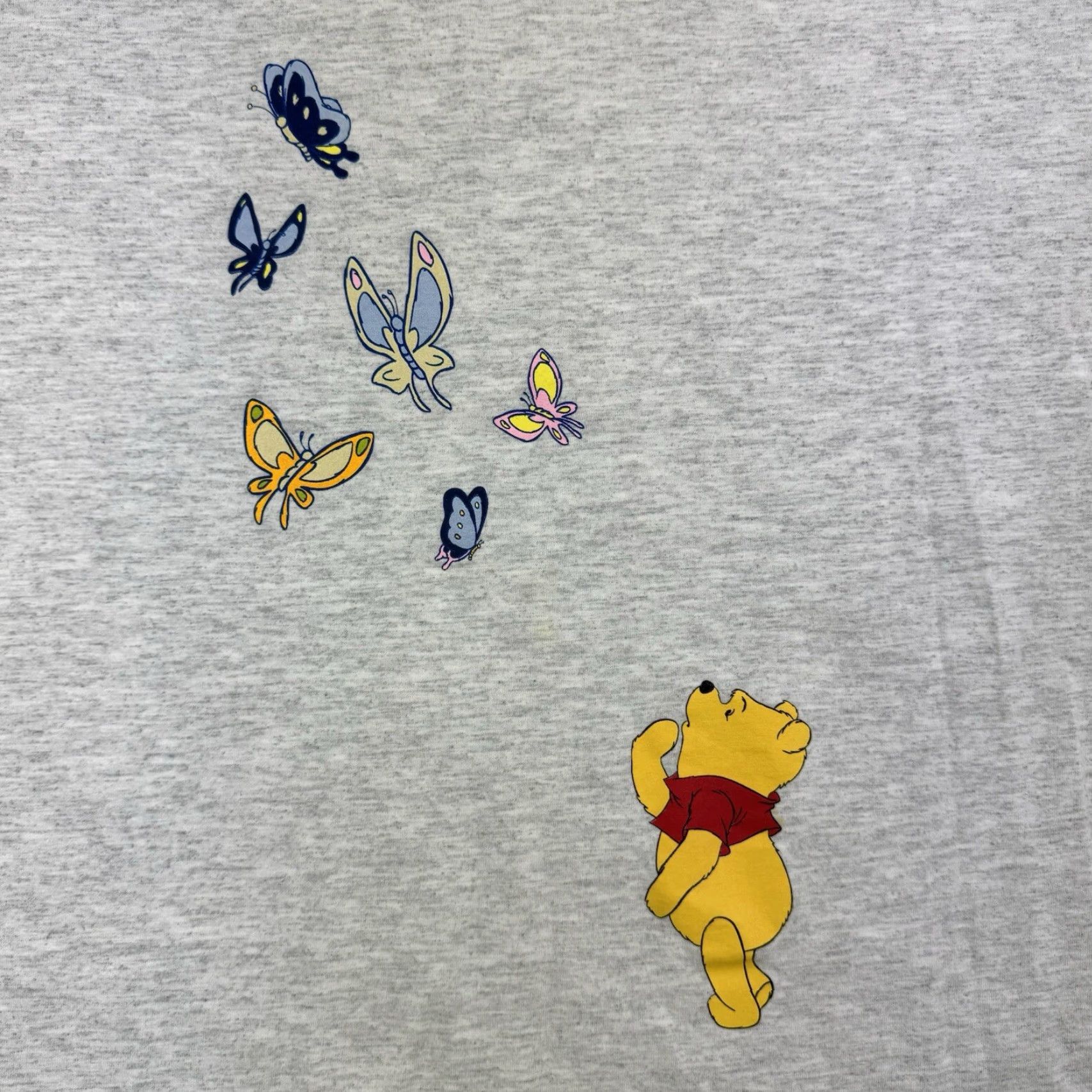 Disney Vintage Winnie The Pooh T-Shirt Womens XL Gray 90s Disney Oversized Casual Size XL / US 12-14 / IT 48-50 - 2 Thumbnail