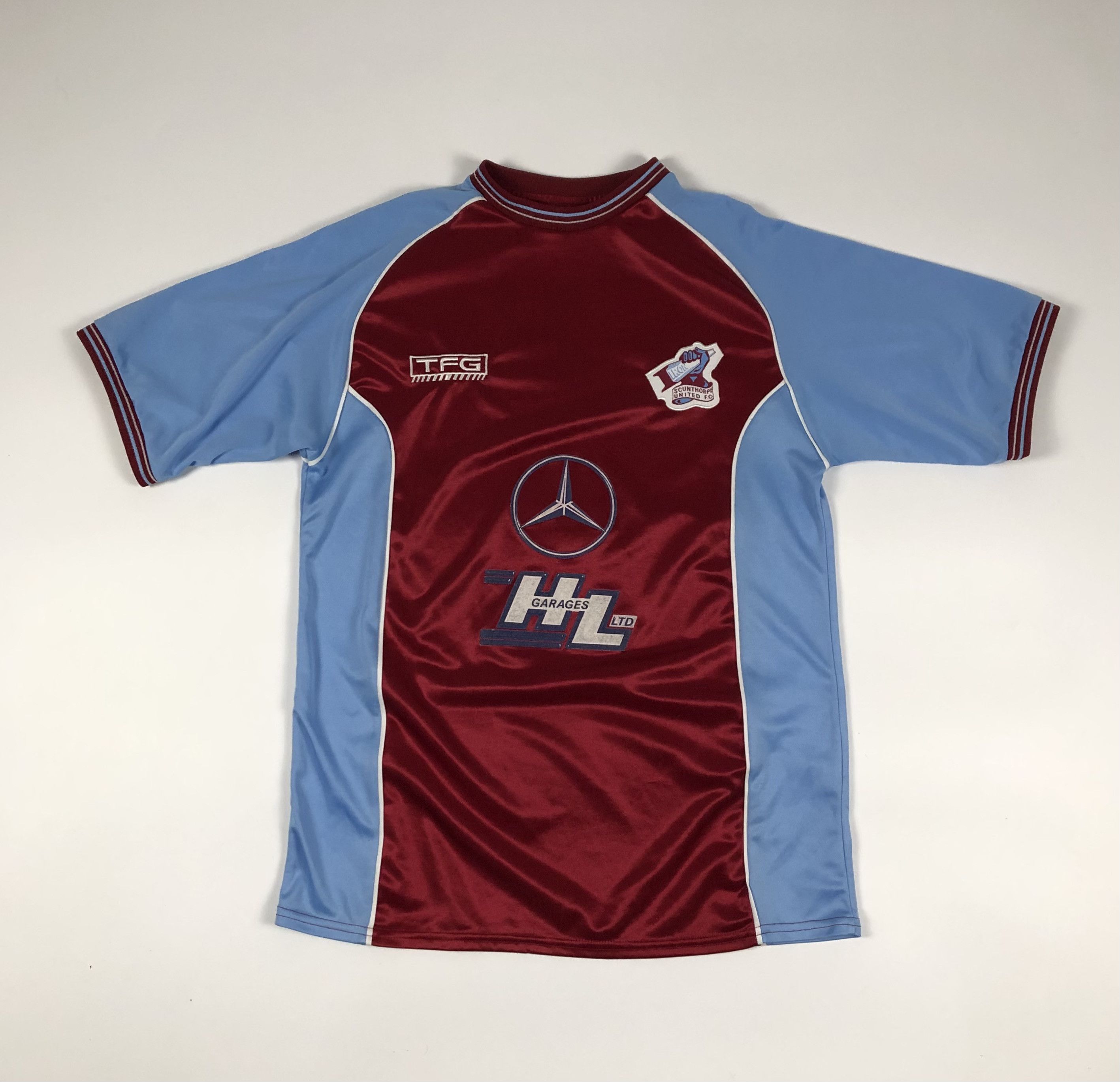 Vintage TFG Scunthorpe United 2003-2004 Home Soccer Jersey Size US S / EU 44-46 / 1 - 1 Thumbnail
