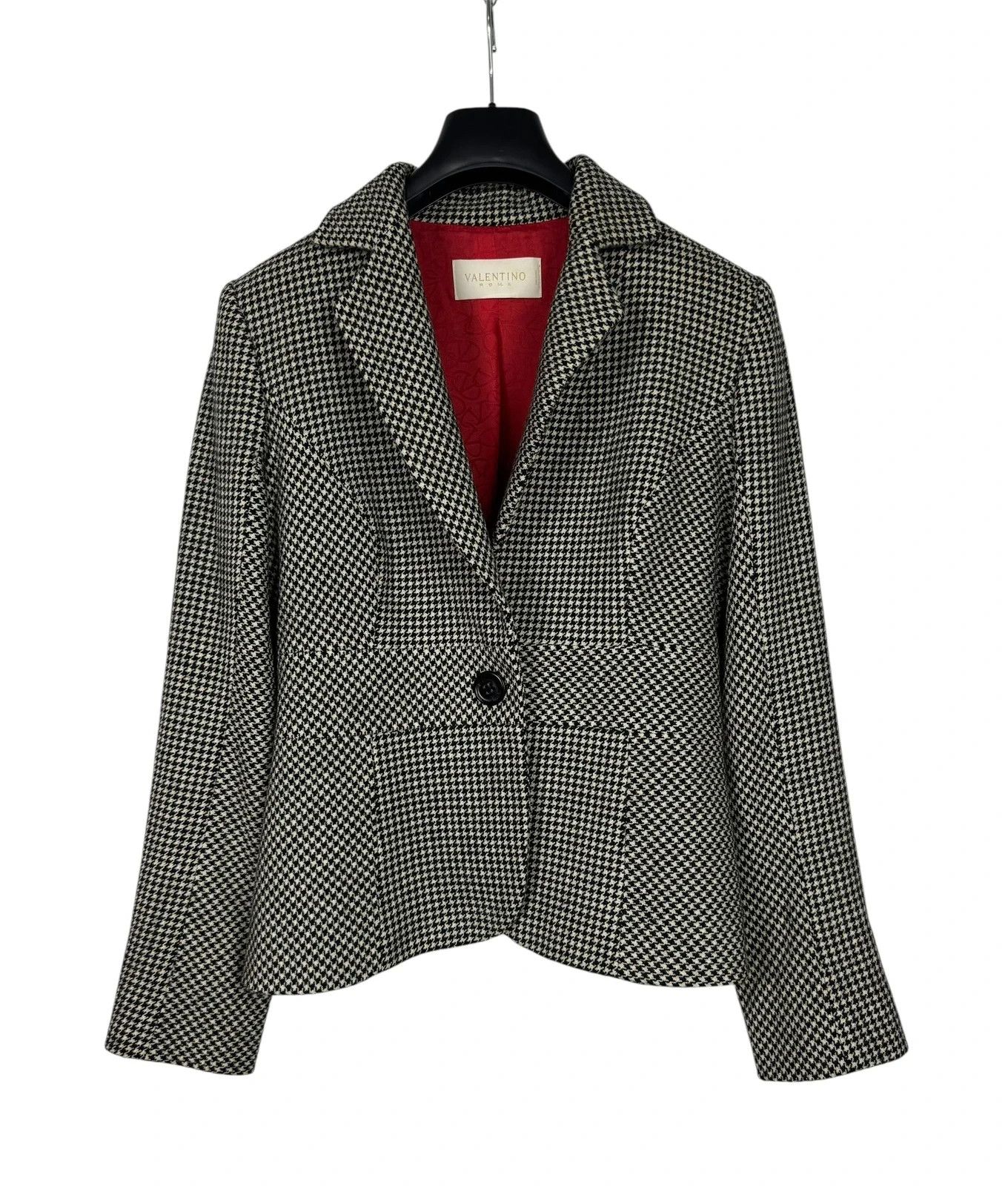 Valentino Valentino Roma Wool Blazer Houndstooth size 46 Size L / US 10 / IT 46 - 9 Thumbnail