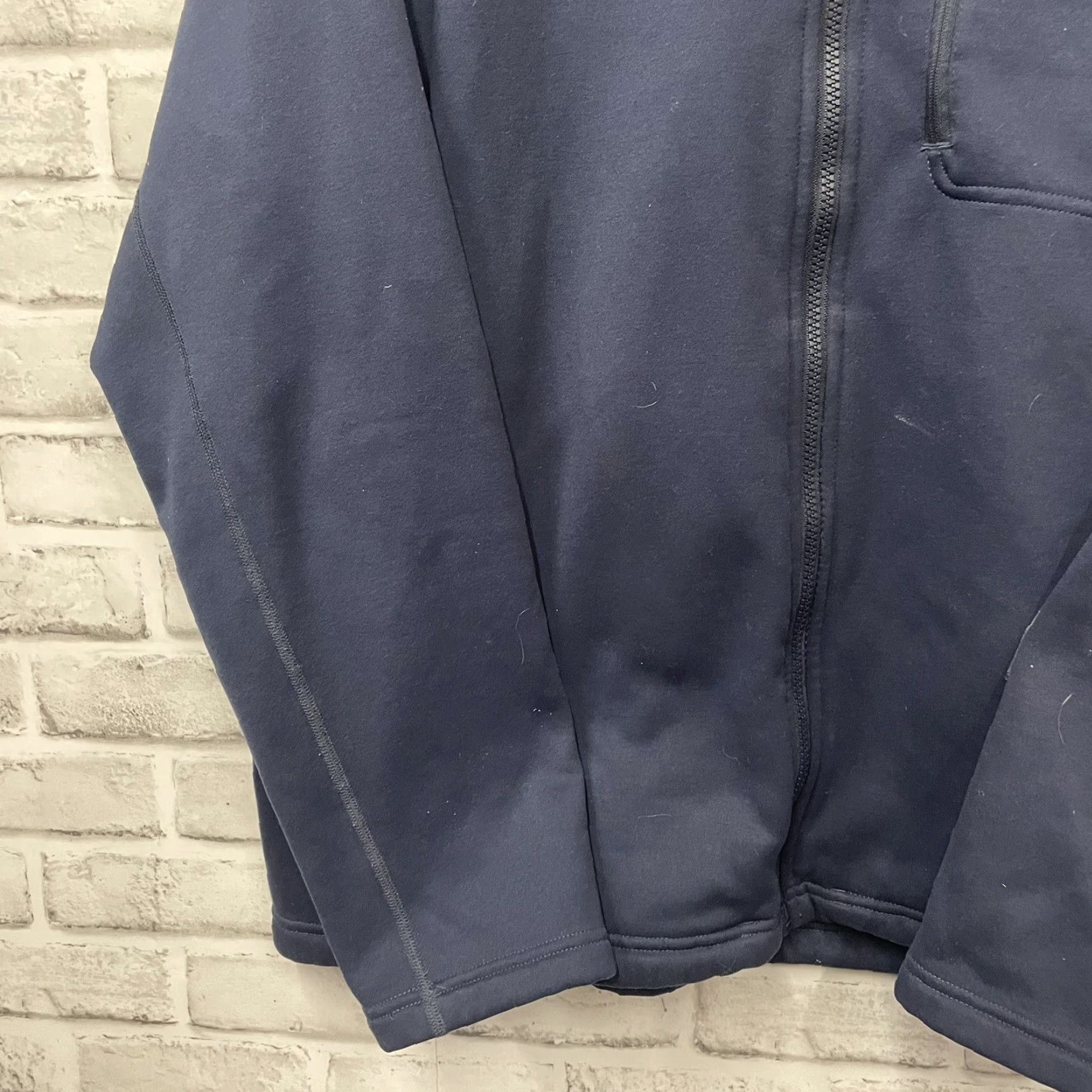 The North Face The North Face Dark Blue Zip-Up 100% Polyester Fleece Jacket Mens XL Blue Overcoat Jacket Size US XL / EU 56 / 4 - 3 Thumbnail