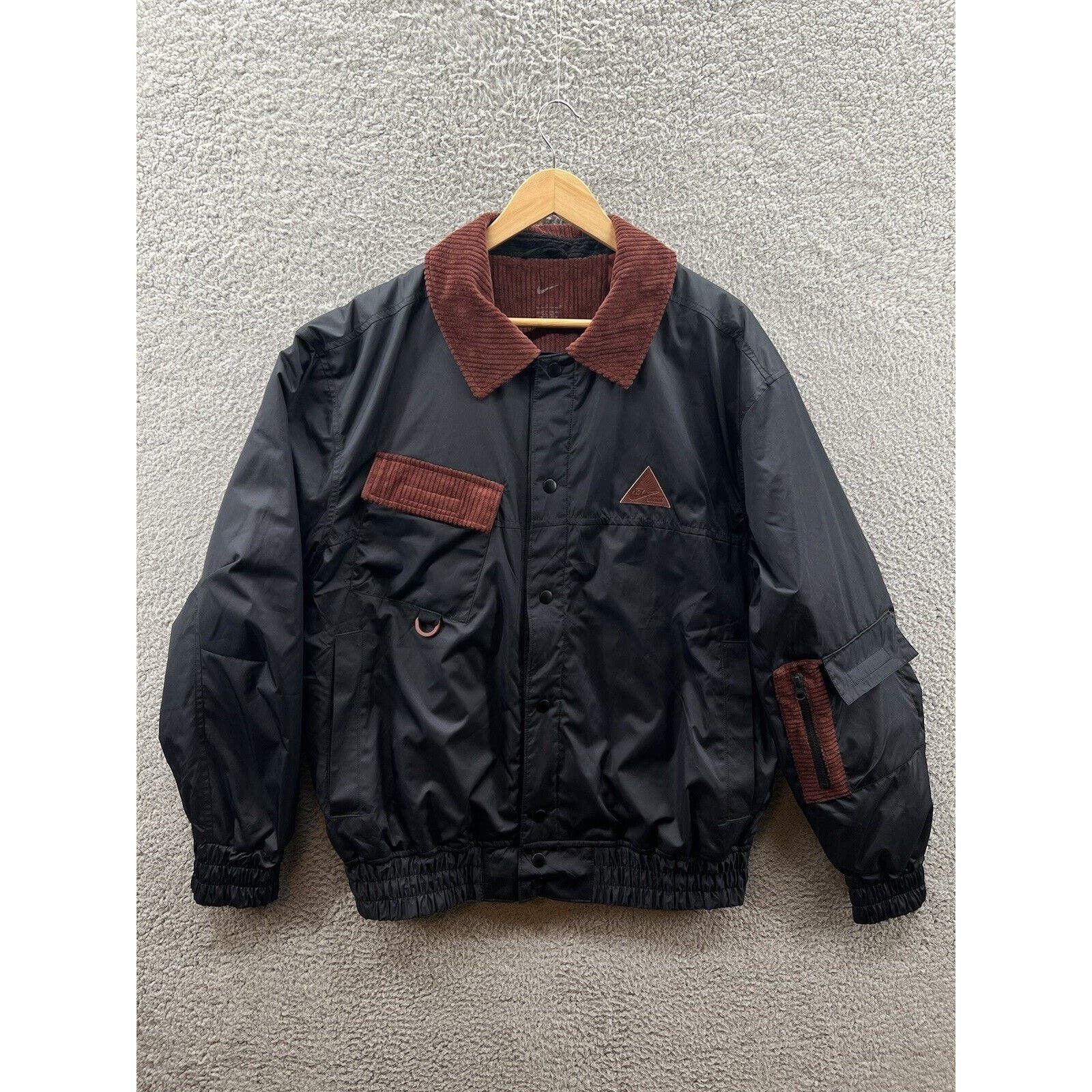 image of Nike Kyrie Black Bomber Jacket Journey Reward Dq6119-010, Men's (Size Large)