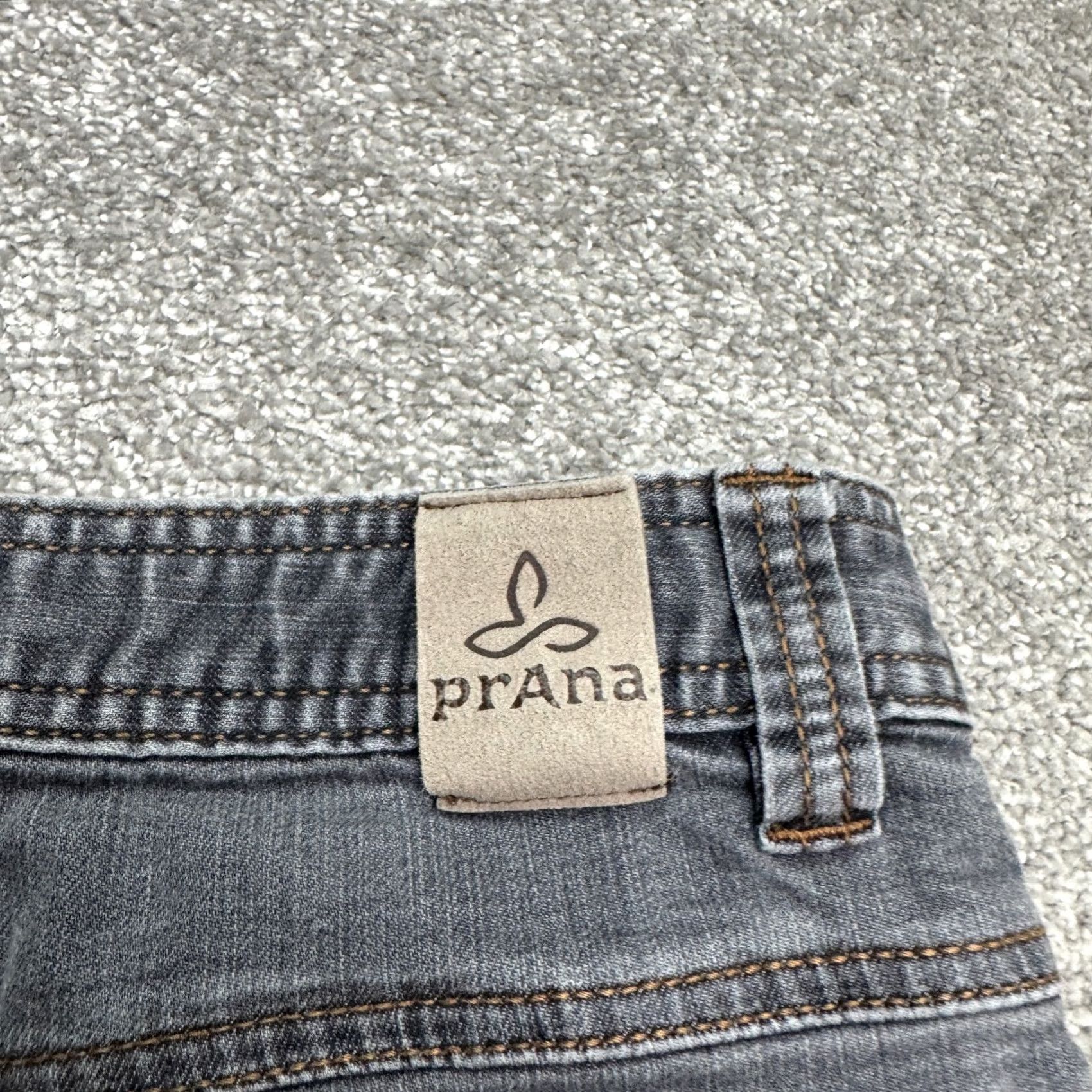 Prana prAna Bridger Slim Fit Denim Jeans Mens 30x30 Gray Organic Cotton Casual Stretch Size US 30 / EU 46 - 3 Thumbnail