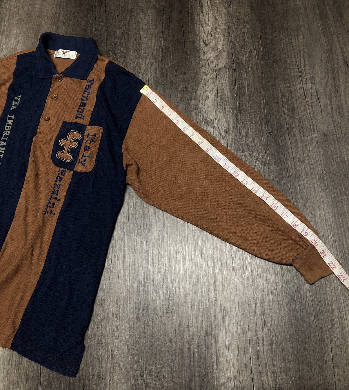 Designer × Vintage VINTAGE DESIGNER FERNAND RAZZINI POLO SHIRT LONG SLEEVE Size US L / EU 52-54 / 3 - 15 Thumbnail