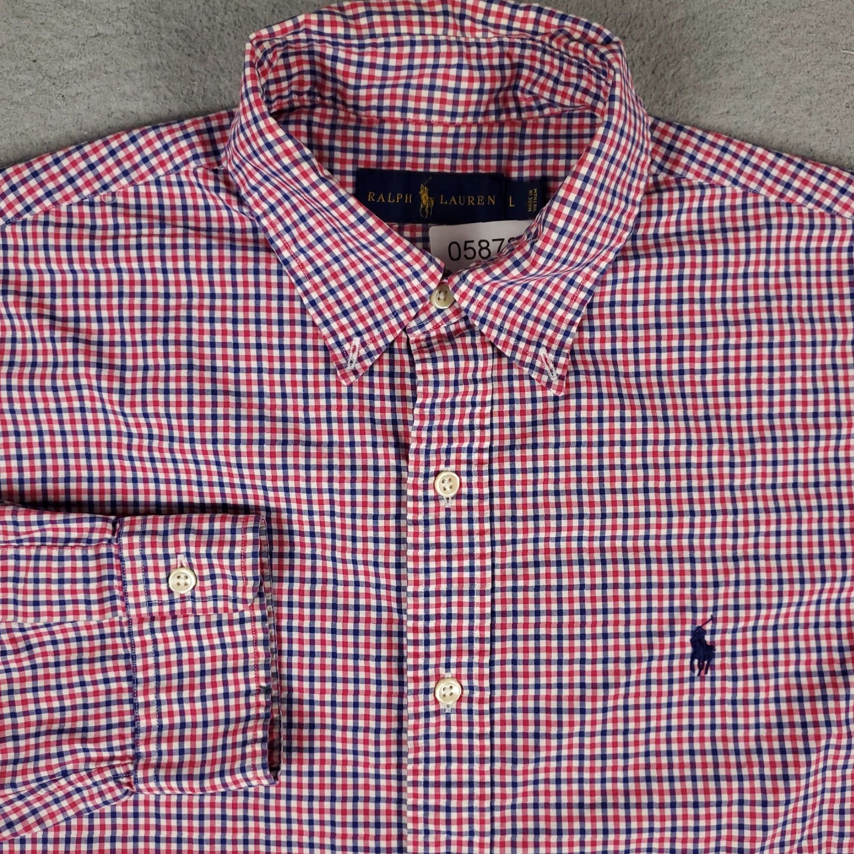 Ralph Lauren Ralph Lauren Casual Button-Up Shirt Mens Large Red Blue Check Long Sleeve Classic Preppy Size US L / EU 52-54 / 3 - 2 Thumbnail