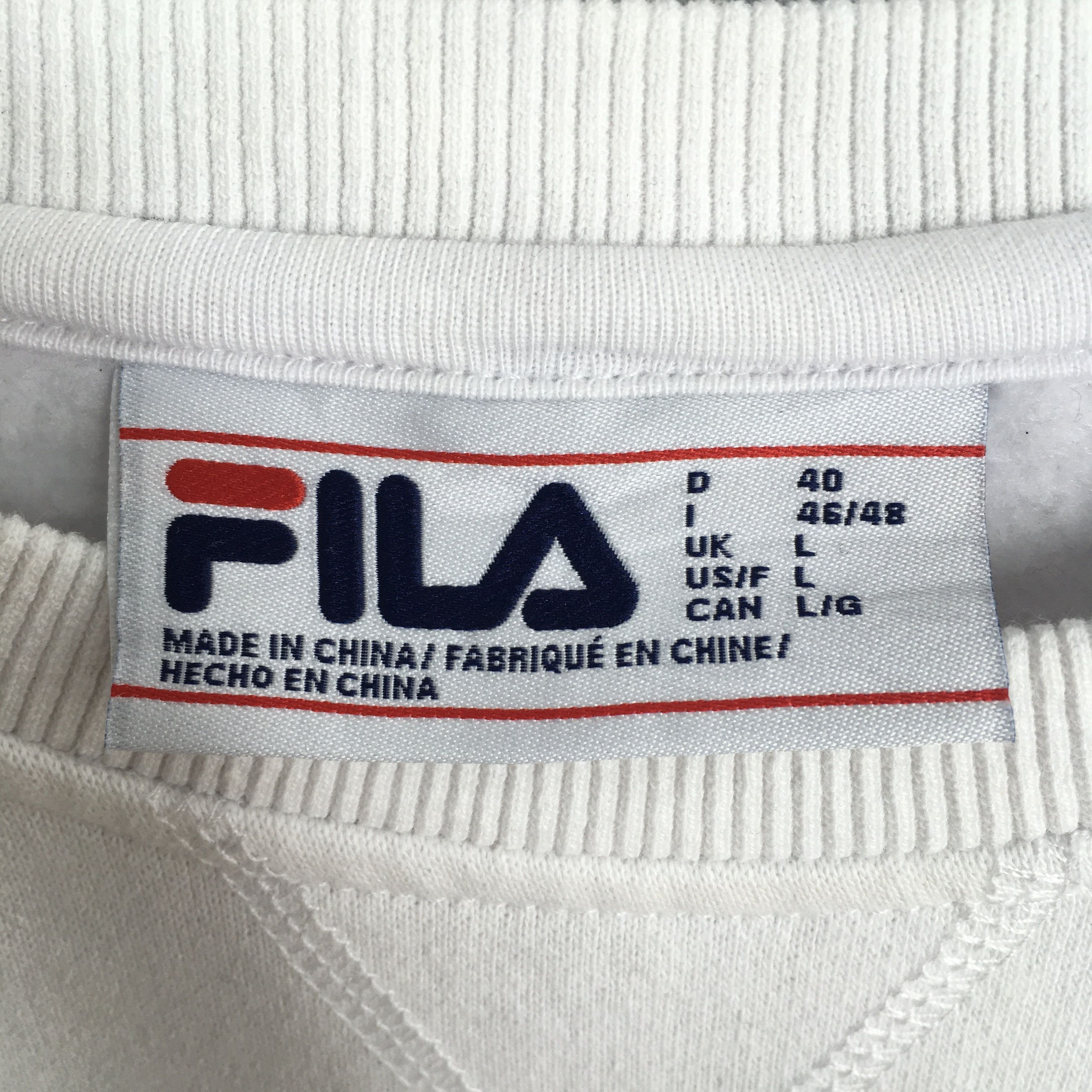 Fila × Vintage Vintage Fila Italia White Sweatshirt Medium Size US M / EU 48-50 / 2 - 4 Thumbnail