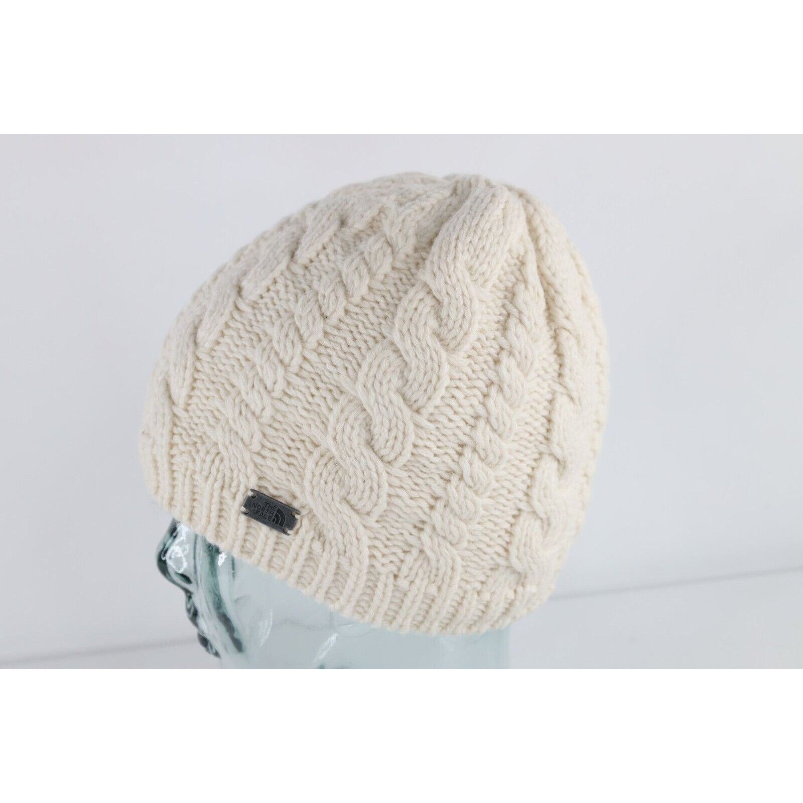 The North Face The North Face Spell OutWool Chunky Cable Knit Beanie Hat Size ONE SIZE - 3 Thumbnail