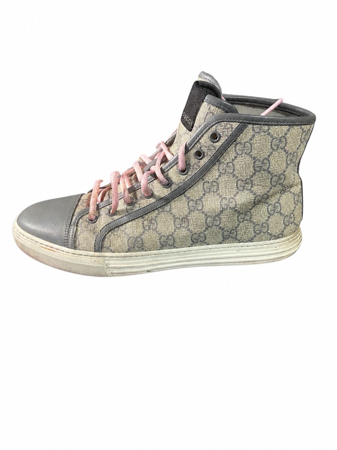 Gucci Gucci GG Supreme Beige Pink High Top SZ 9.5 Size US 9.5 / EU 42-43 - 1 Thumbnail