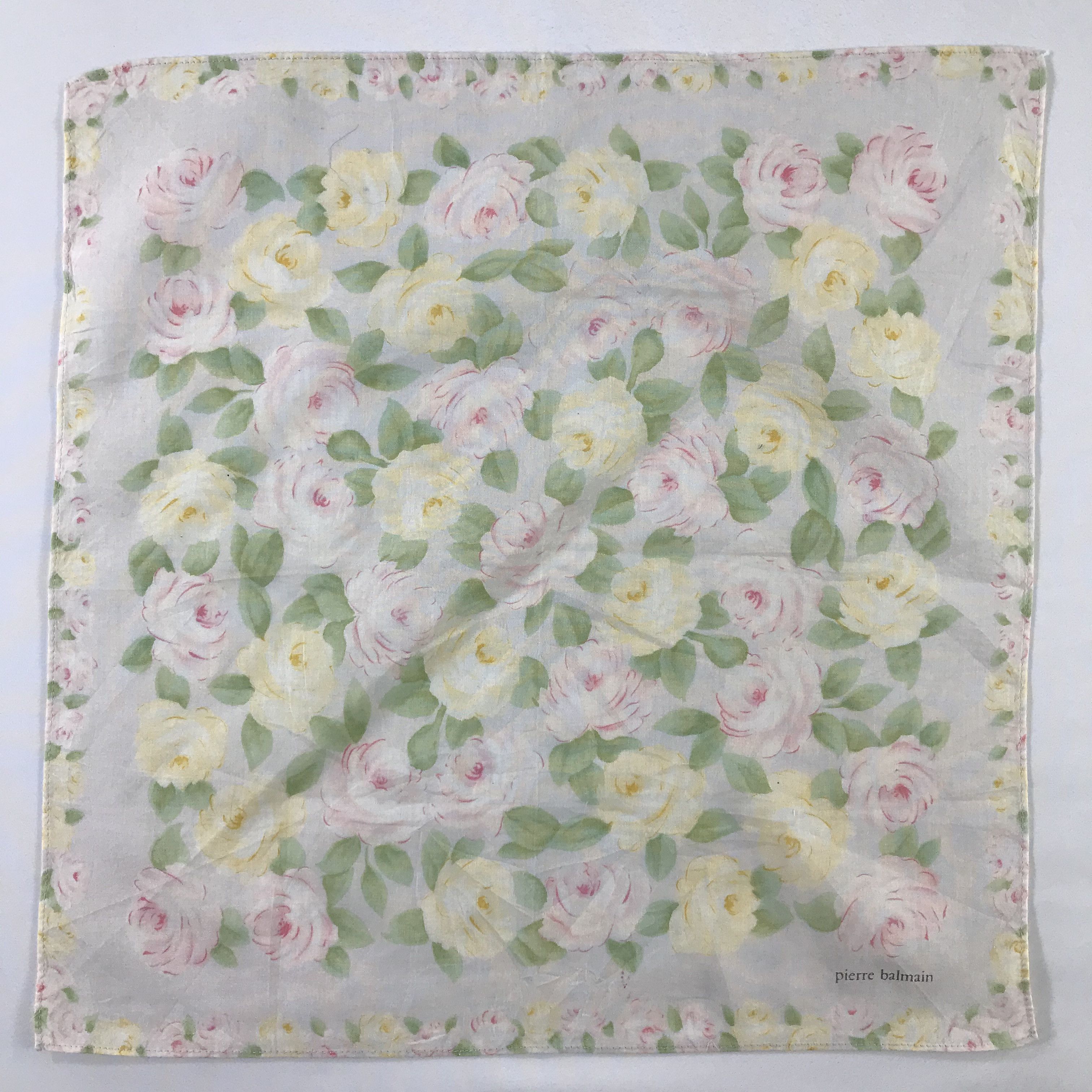 Pierre Balmain × Vintage Pierre Balmain Bandana / Handkerchief / Neckerchief - S707 Size ONE SIZE - 1 Thumbnail