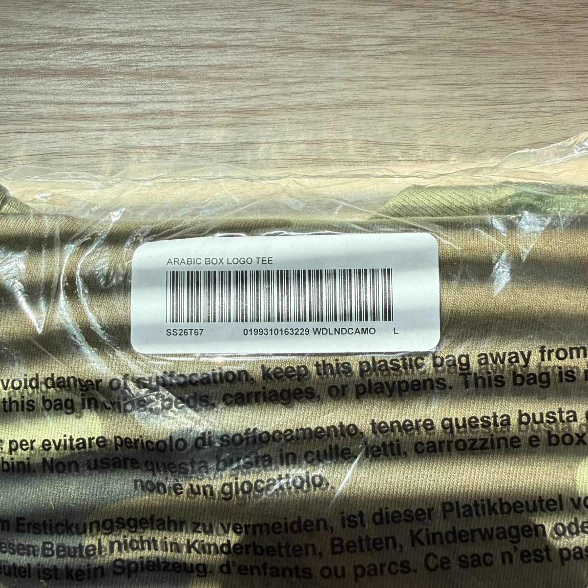 Supreme Supreme Arabic Box Logo tee (SS26) Size US L / EU 52-54 / 3 - 3 Thumbnail