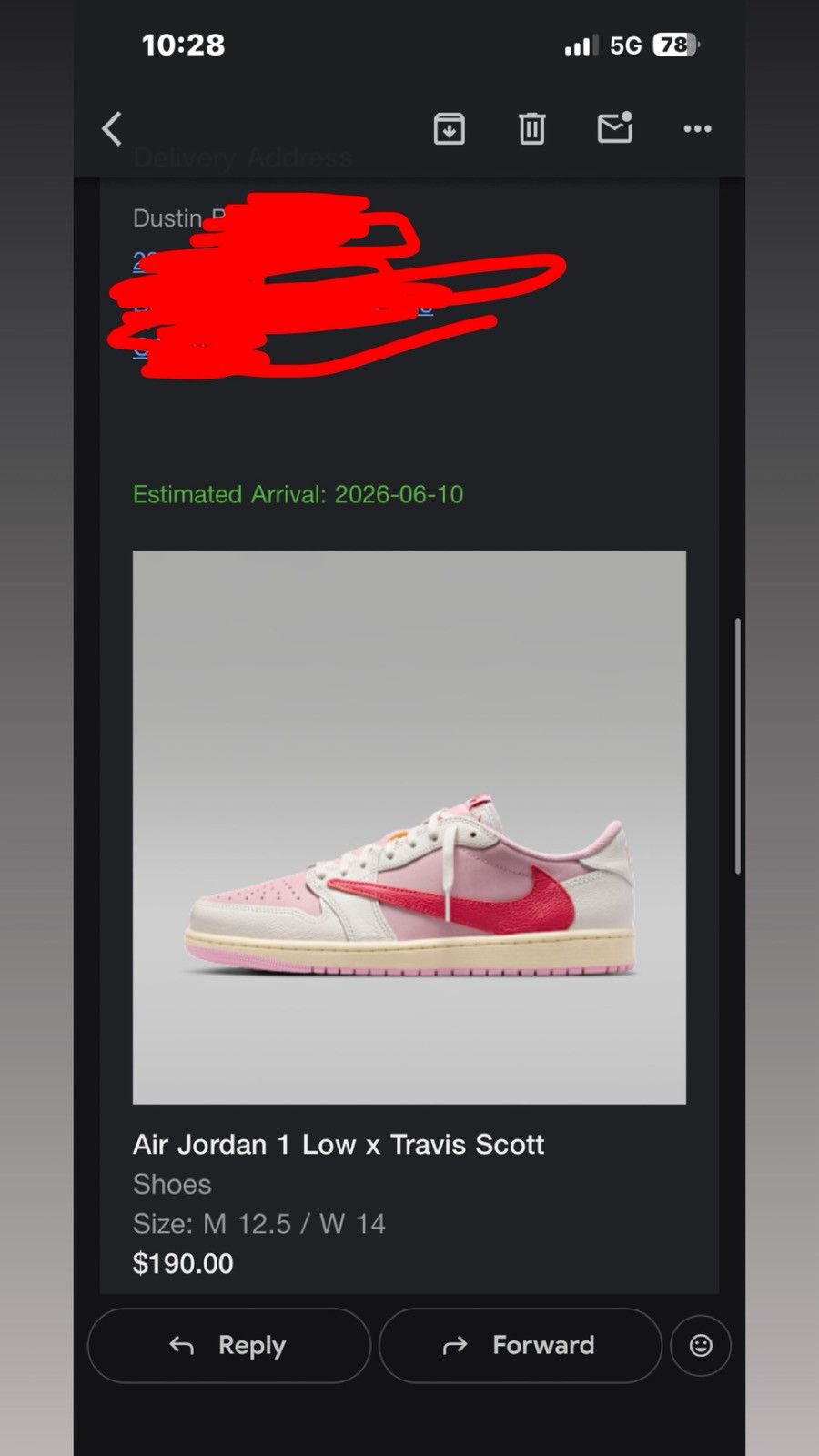 Jordan 1 Travis Scott Tropical Pink