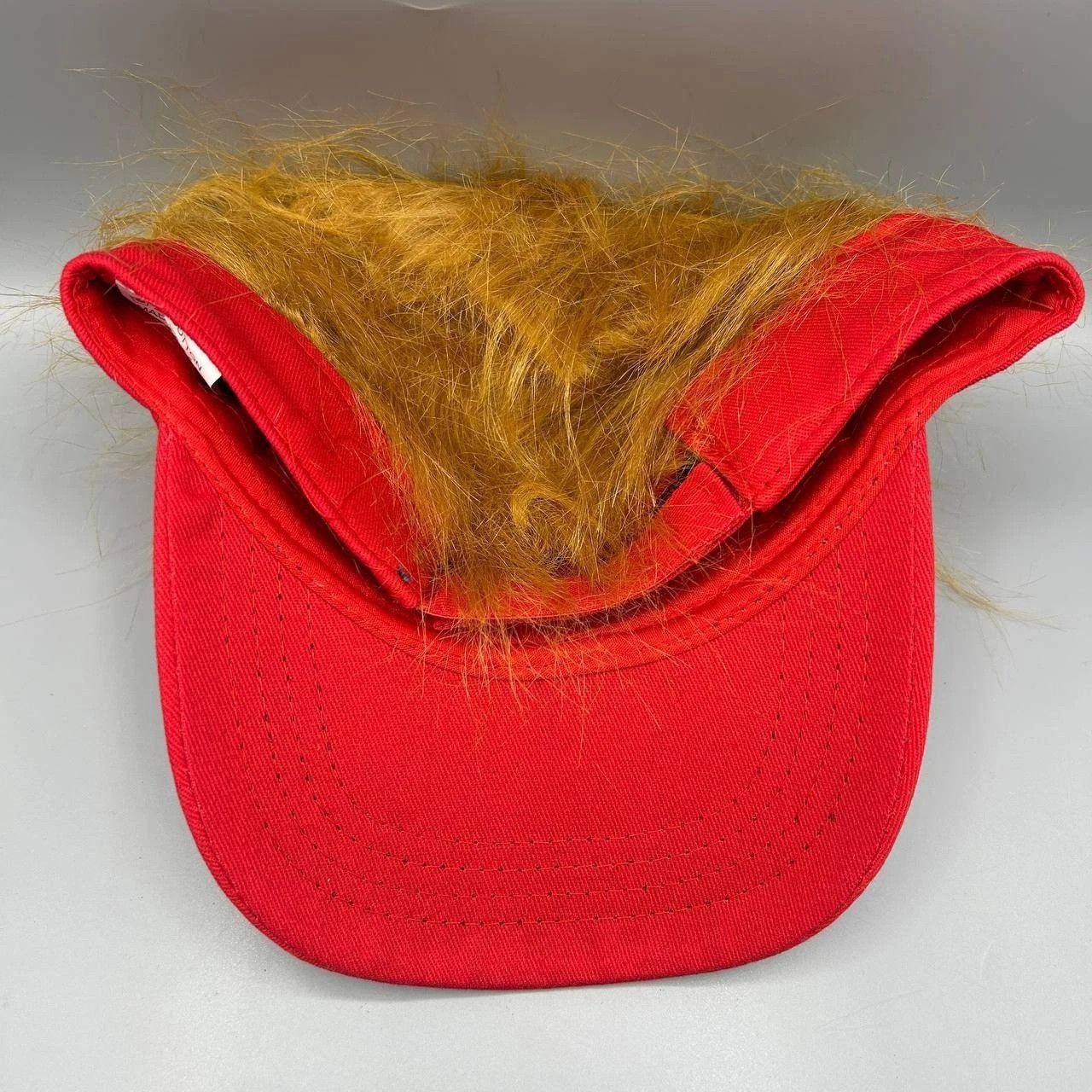 The Unbranded Brand Donald Trump 2024 Visor Hat Men Strap Back with Hair Cotton Size ONE SIZE - 7 Thumbnail