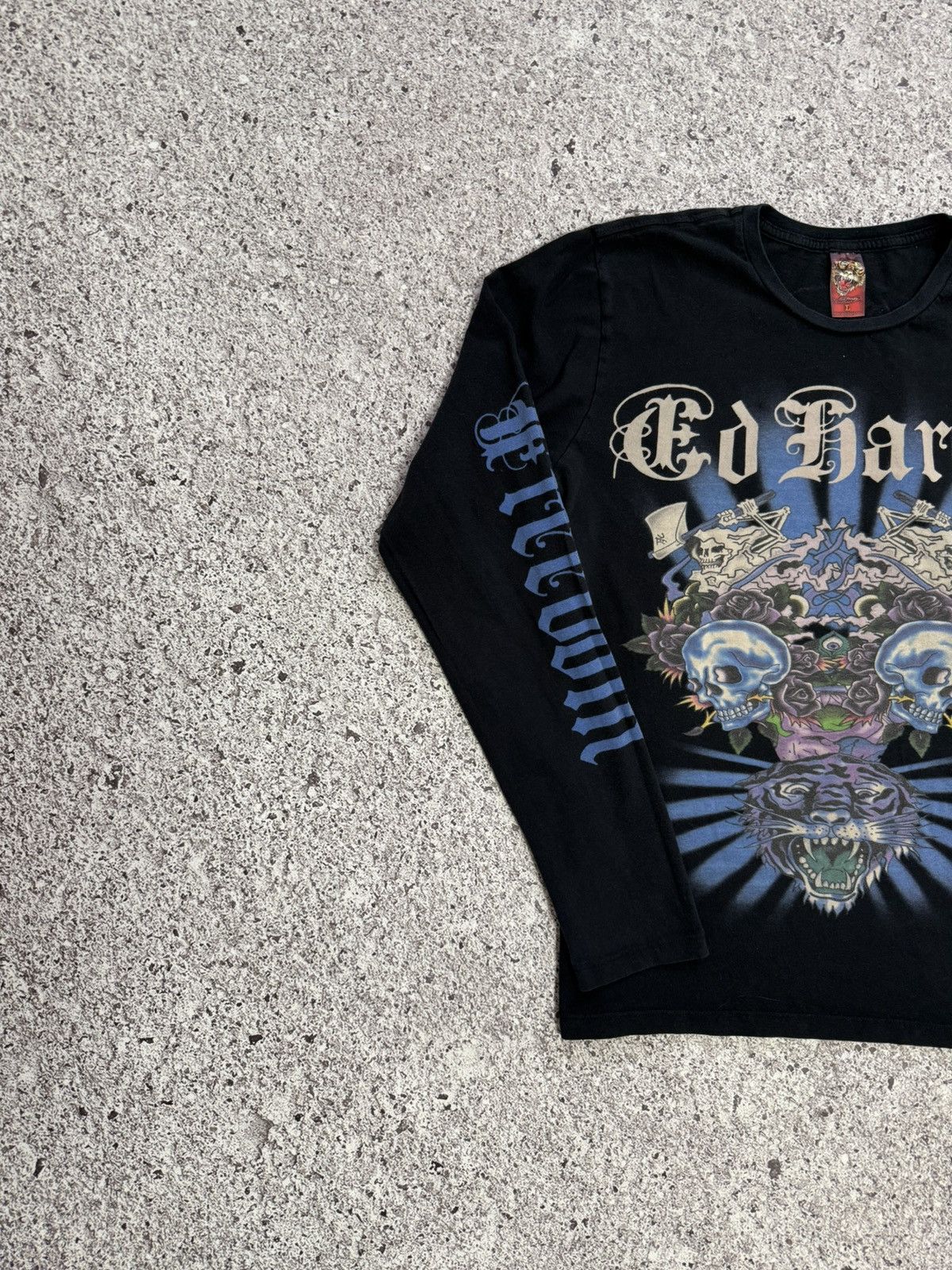 Christian Audigier × Ed Hardy Ed Hardy By Christian Audigier Longsleeve T-Shirt Y2K Hype Size US L / EU 52-54 / 3 - 4 Thumbnail