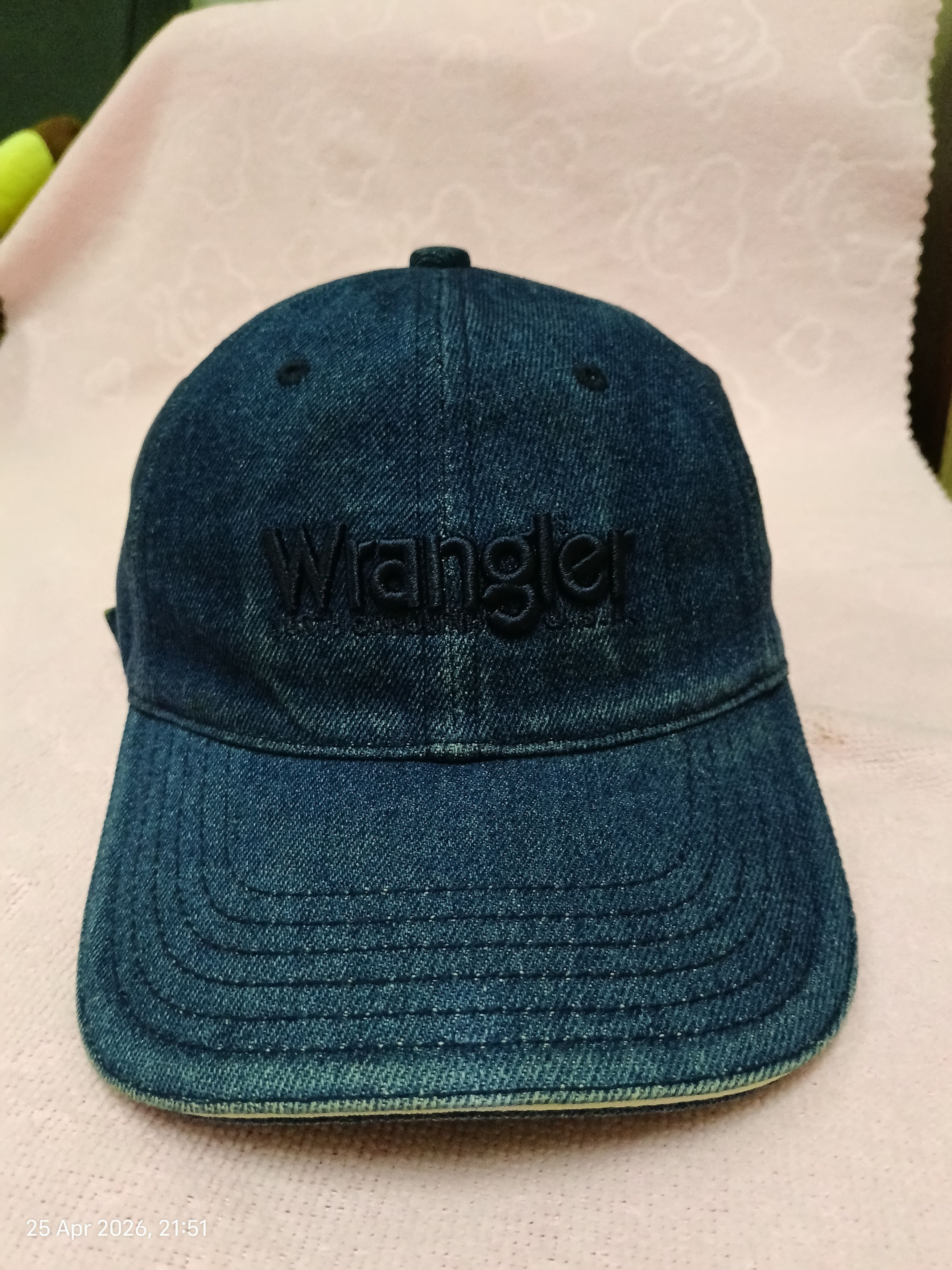 Wrangler VINTAGE DENIM TEARS WRANGLER CAP HAT Size ONE SIZE - 1 Thumbnail