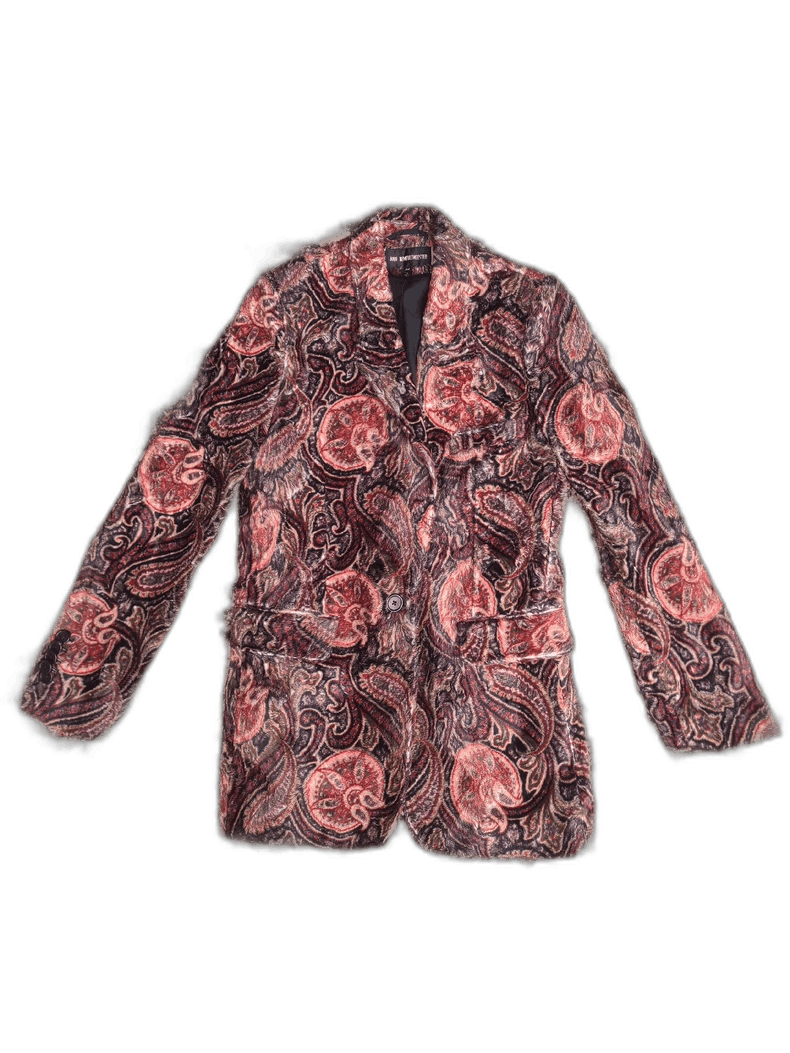 Ann Demeulemeester Ann Demeulemeester Velvet Blazer with Paisley Pattern Size M / US 6-8 / IT 42-44 - 1 Thumbnail