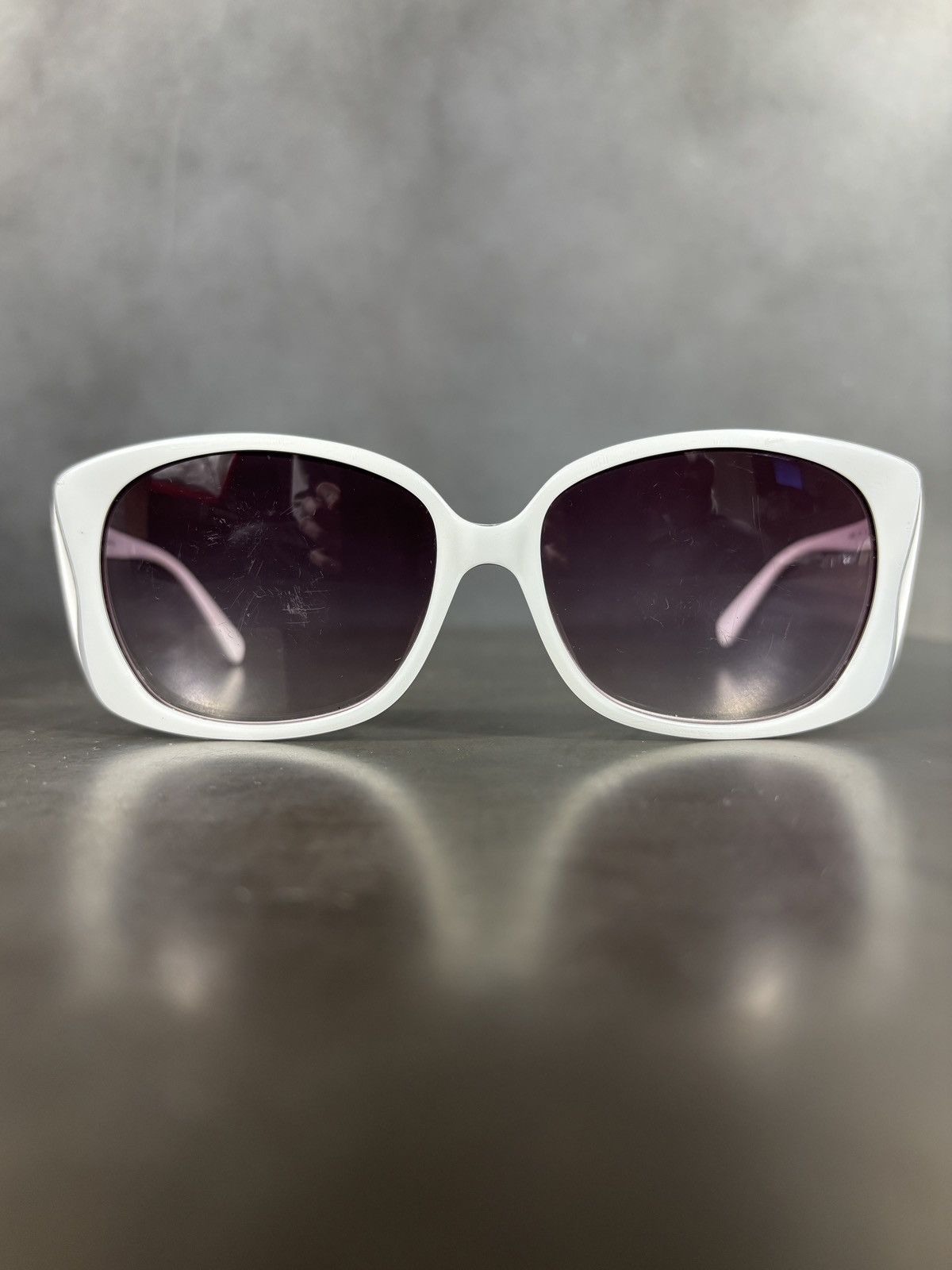 Calvin Klein F/W 2009 Calvin Klein Sunglasses Butterfly CK 4091/S White Size ONE SIZE - 7 Thumbnail