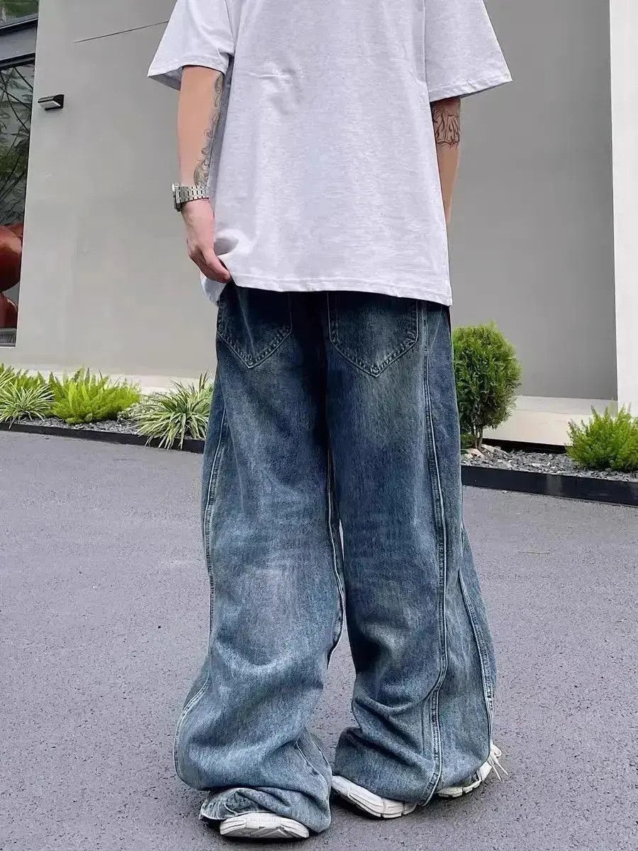 Japanese Brand Vintage side panel washed jeans Size US 30 / EU 46 - 5 Thumbnail