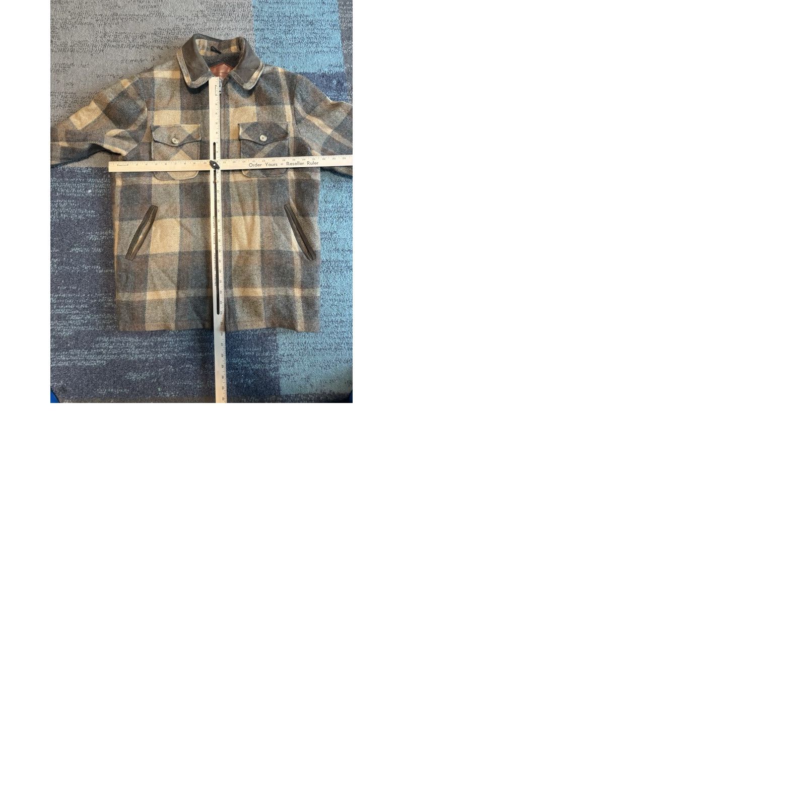 Vintage VINTAGE Woolrich Wool Blanket Fleece Lined Coat Jacket Plaid Wool Coat M Blue Mens 70s 3-in-1 Jacket Size US M / EU 48-50 / 2 - 11 Thumbnail