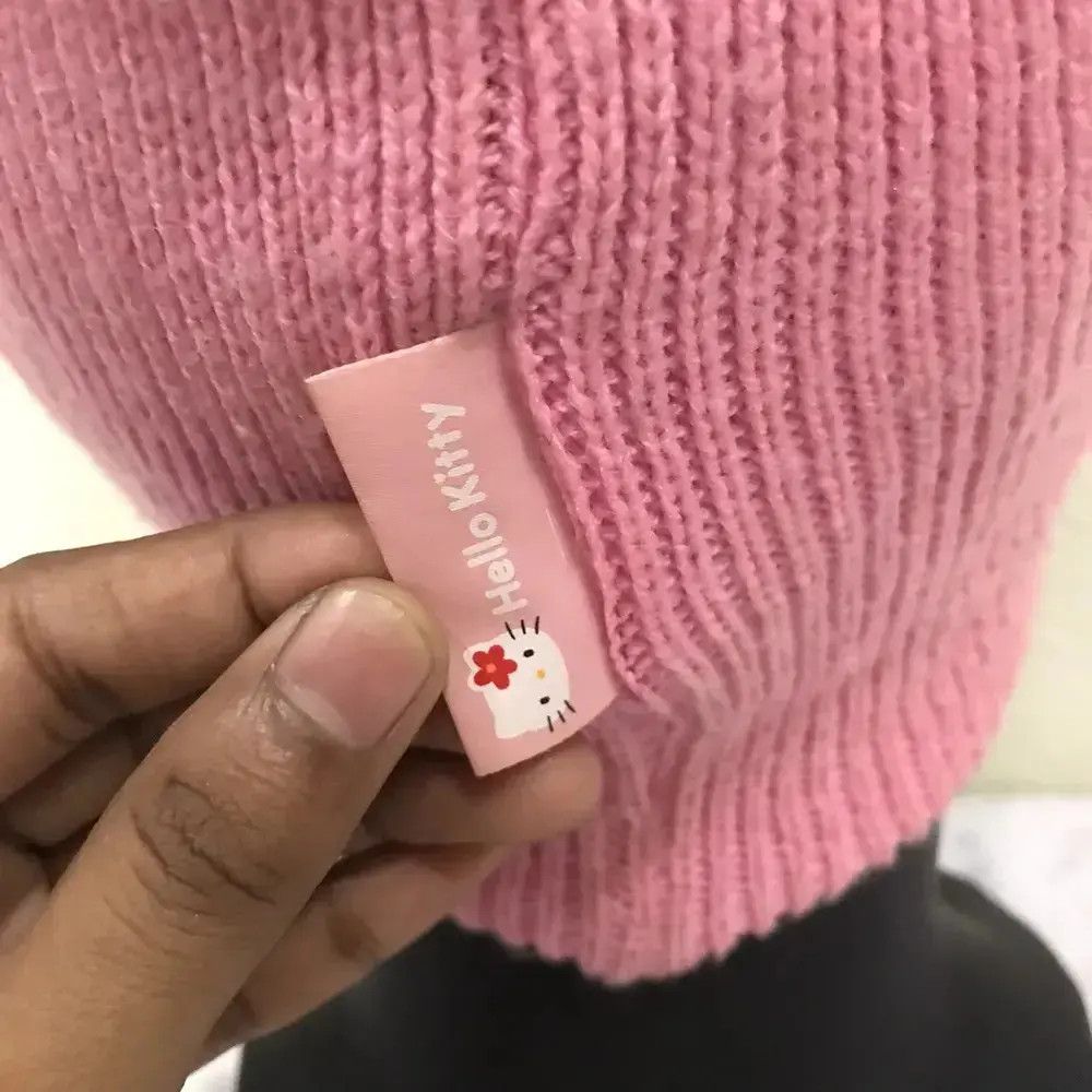 Japanese Brand Hello Kitty Small Logo Beanie Hat Size ONE SIZE - 5 Thumbnail