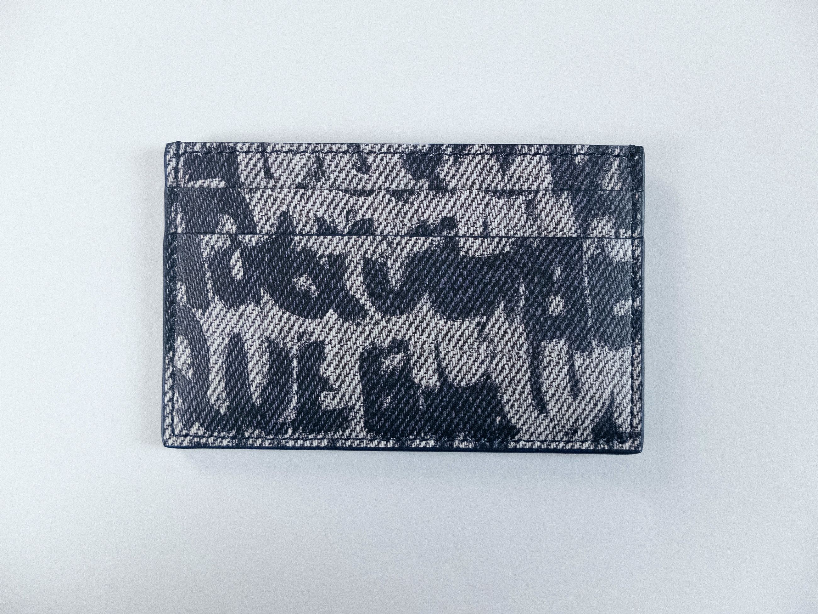 Alexander McQueen ALEXANDER MCQUEEN blue graffiti logo card leather holder q Size ONE SIZE - 3 Thumbnail