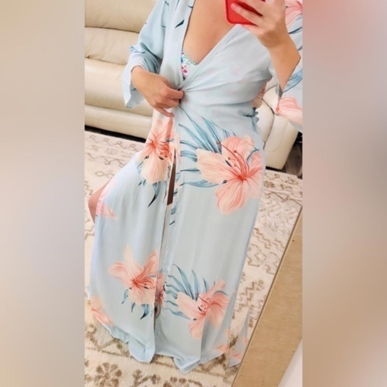 Other Show Me Your Mumu Cover up Medium Floral Maxi Kimono Size ONE SIZE - 1 Thumbnail