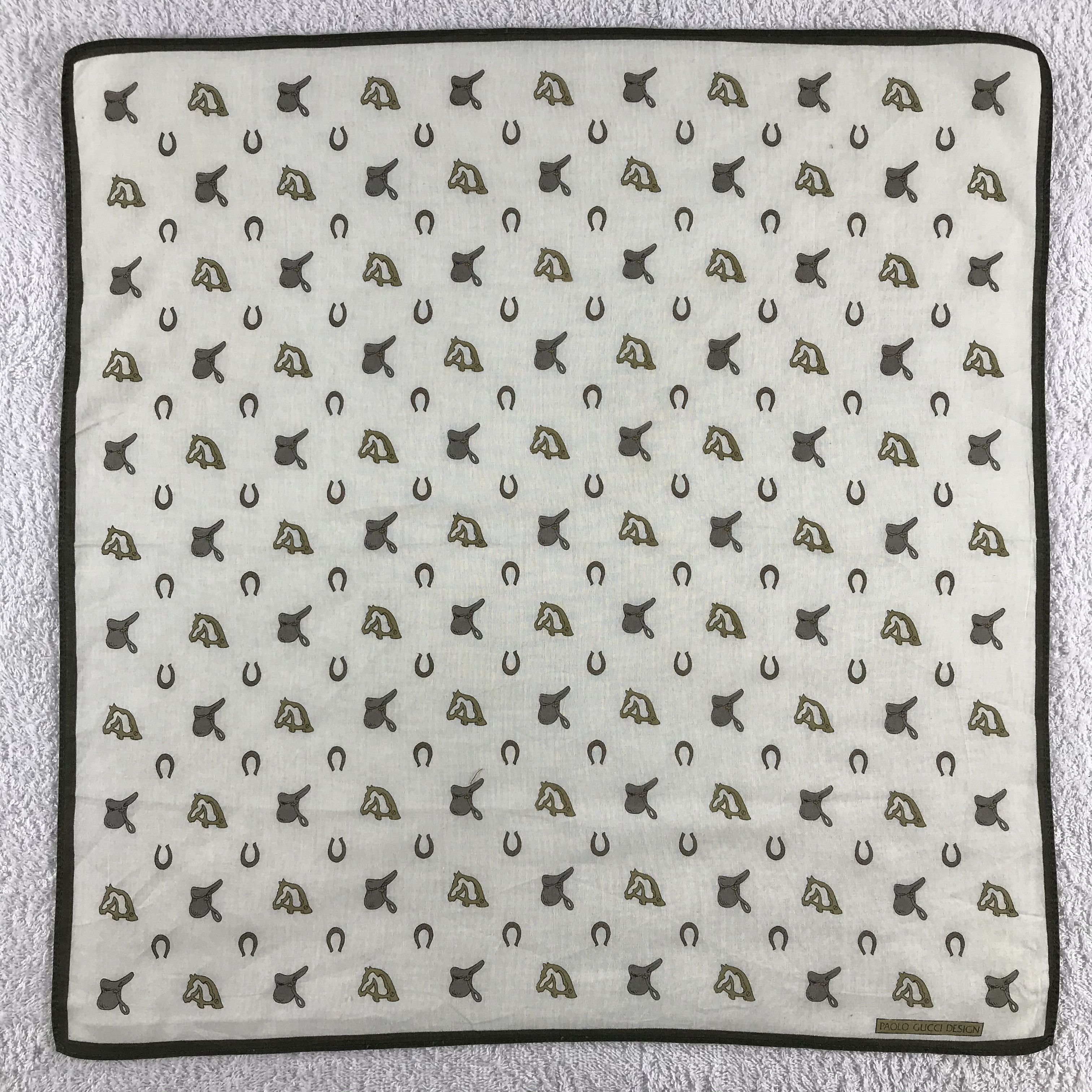 Paolo Gucci × Vintage Paolo Gucci Bandana / Handkerchief / Neckerchief - S080 Size ONE SIZE - 1 Thumbnail