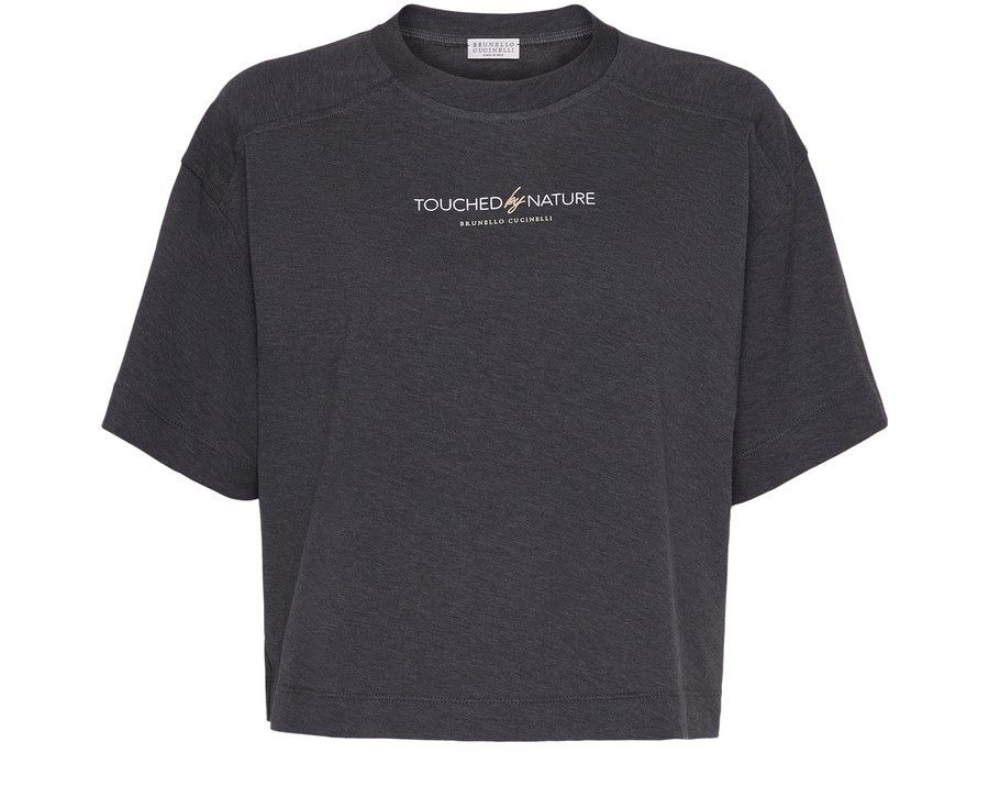 Brunello Cucinelli o1y0825 Crewneck T-Shirt in Black Size S / US 4 / IT 40 - 1 Thumbnail
