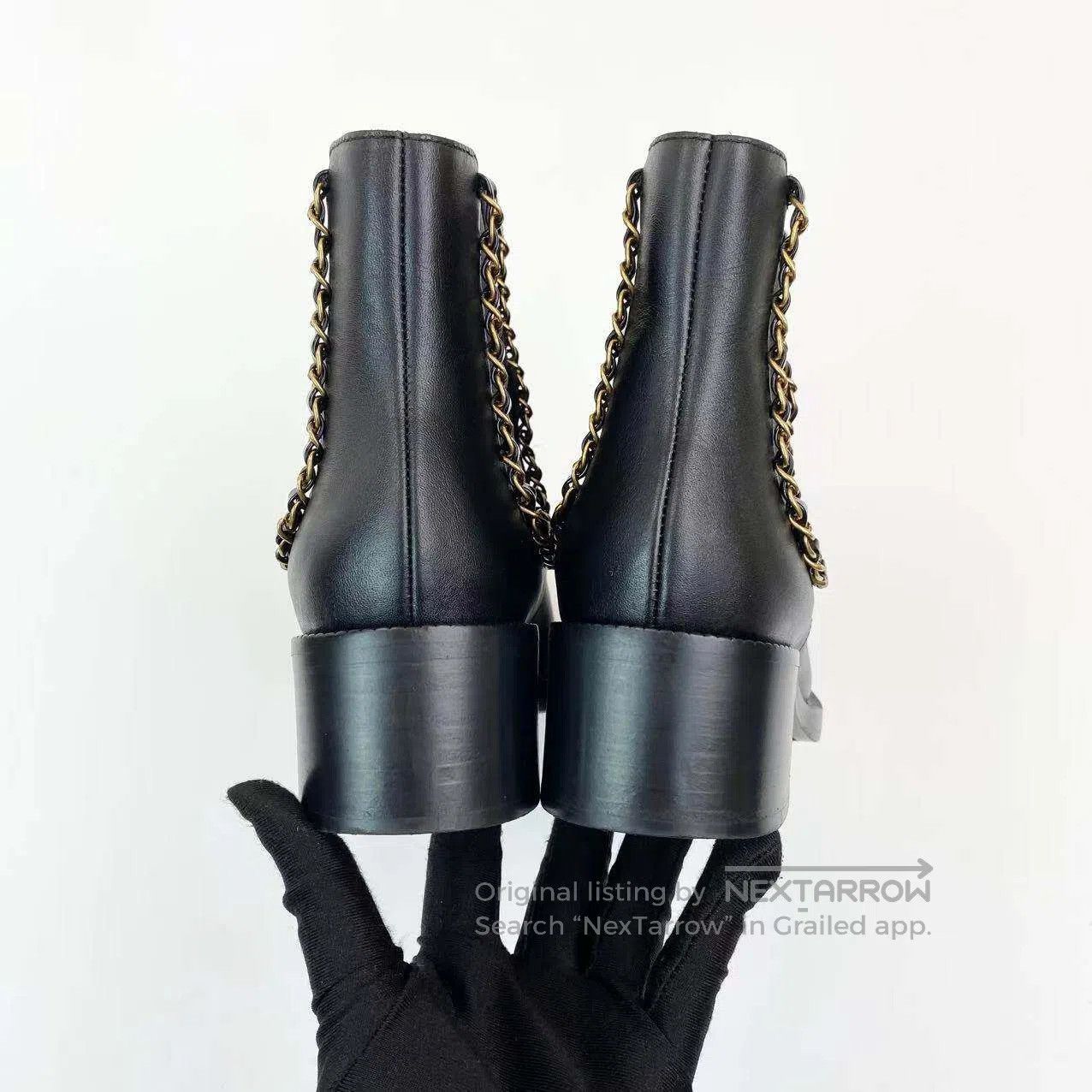 Chanel Chanel Double C logo chain adorned booties| Size US 5.5 / IT 35.5 - 5 Thumbnail
