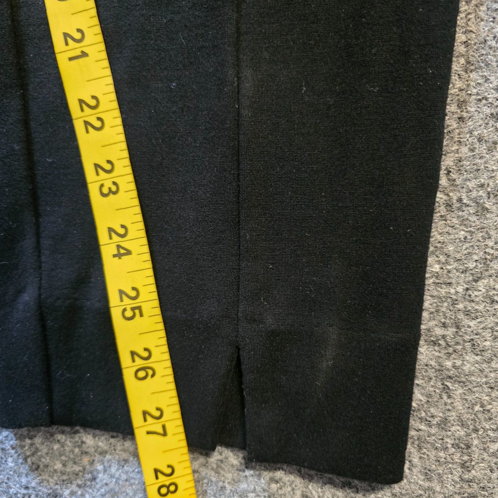 Vintage Cabi Pants Womens Size 14 Black Straight Leg Ponte High Rise Zip Career Capsule Dress Pants Woman Straight Leg Zippered 34 In Waist Size 36" / US 14 / IT 50 - 7 Thumbnail