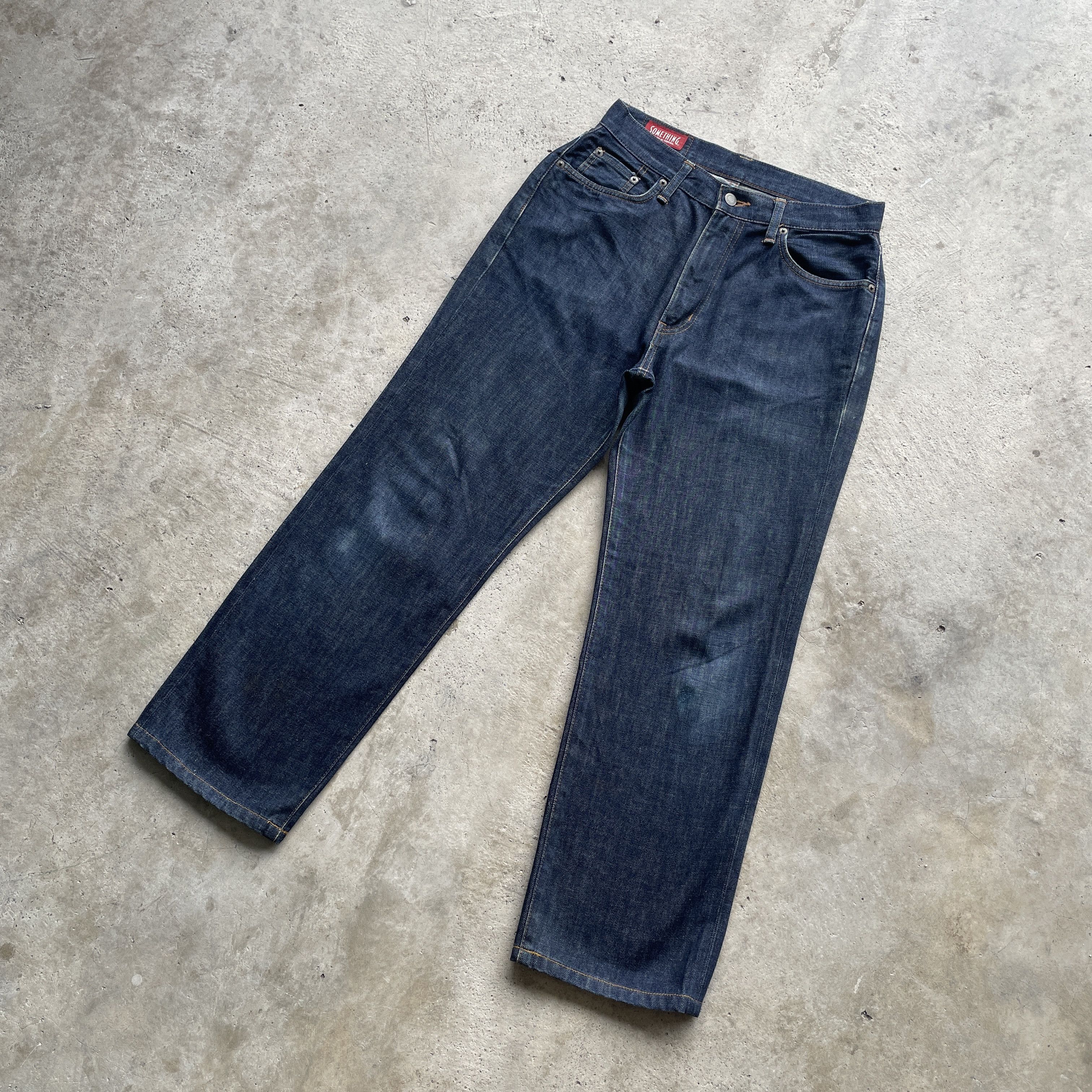 Japanese Brand W30 VINTAGE EDWIN PRODUCT SOMETHING JEANS PANTS BLUE DENIM Size US 30 / EU 46 - 1 Thumbnail
